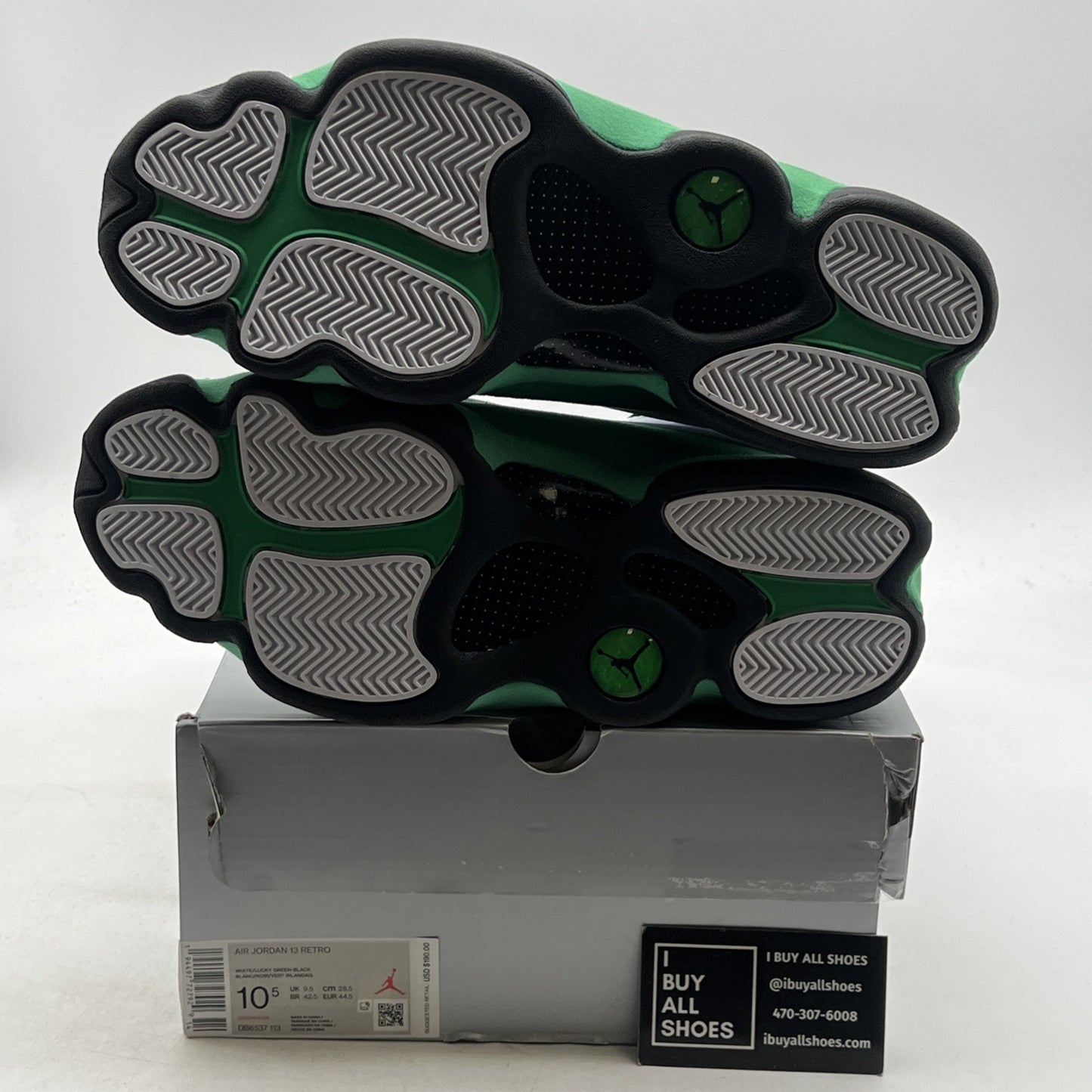 Size 10.5 - Air Jordan 13 Retro Lucky Green 2020 - (DB6537-113)