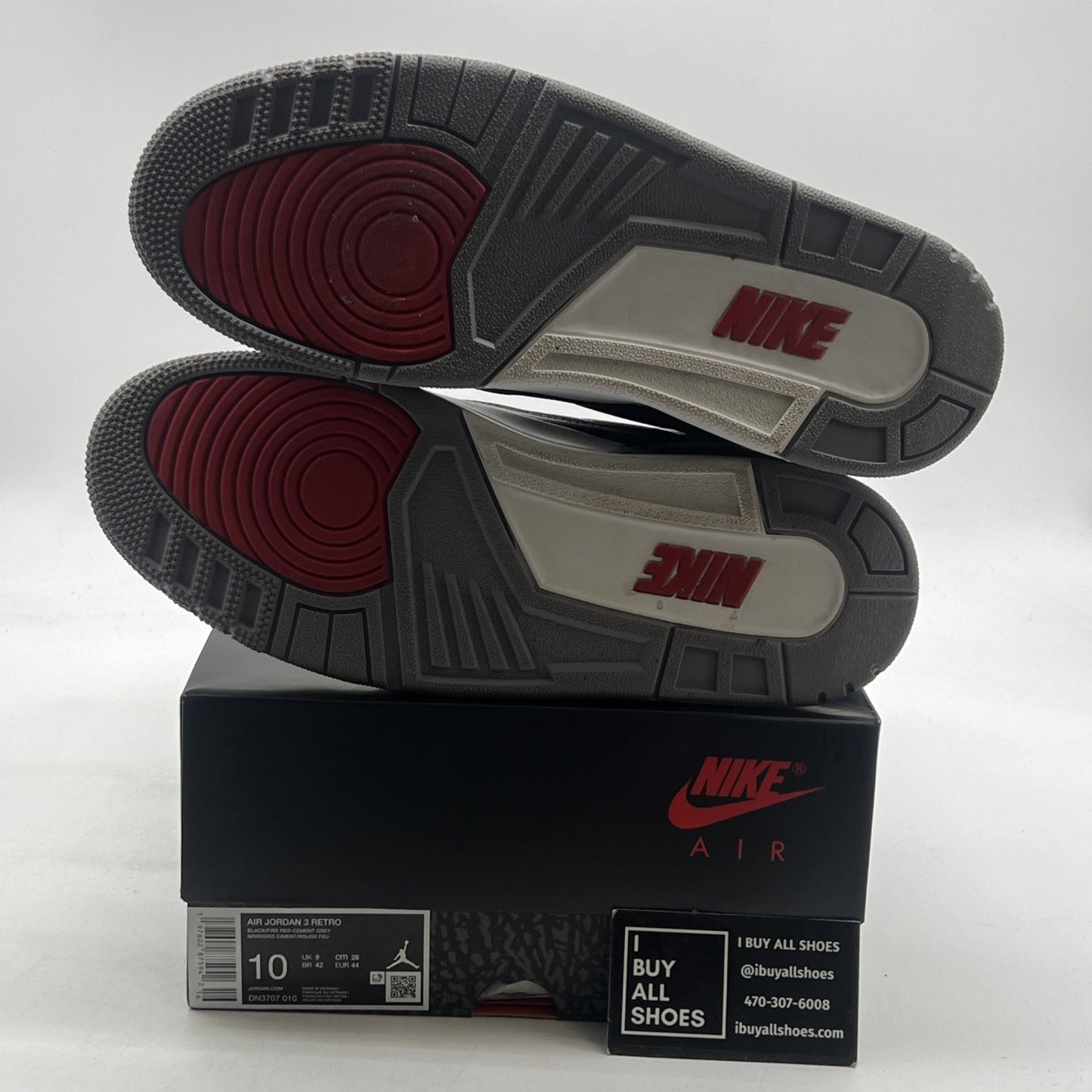 Size 10 - Air Jordan 3 Retro OG 2024 Black Cement (DN3707-010)