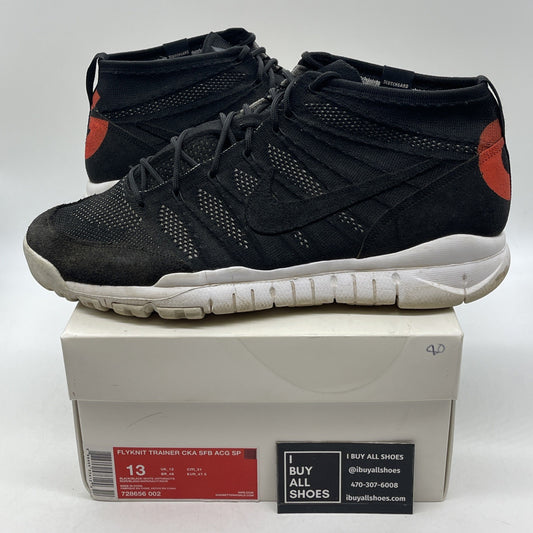 Size 13 - NikeLab Flyknit Trainer Chukka SFB ACG SP Black (728656-002)