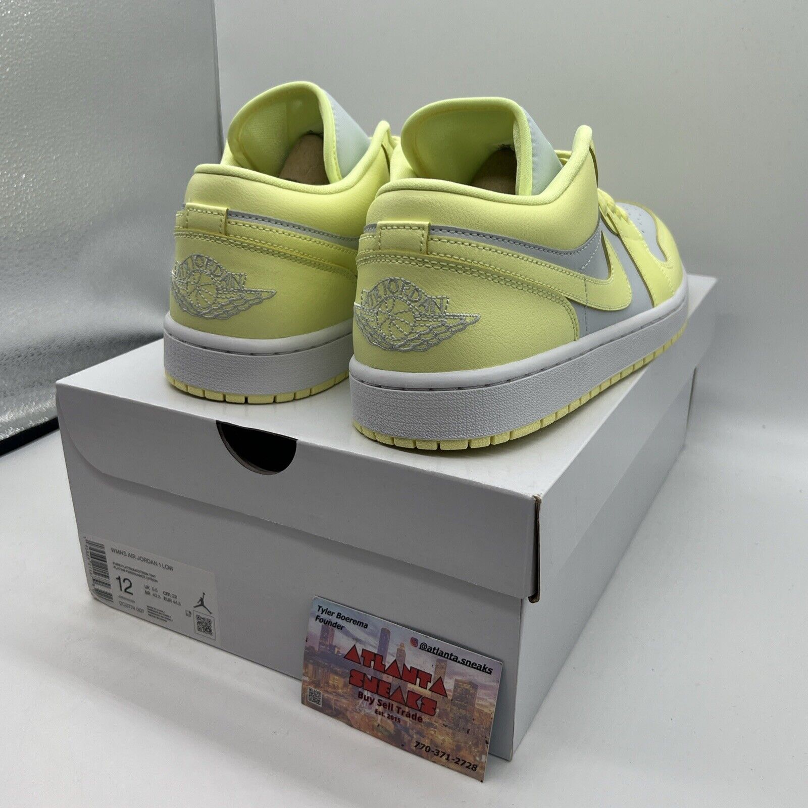 Size 12 - Jordan 1 Low Lemonade Brand New Og All