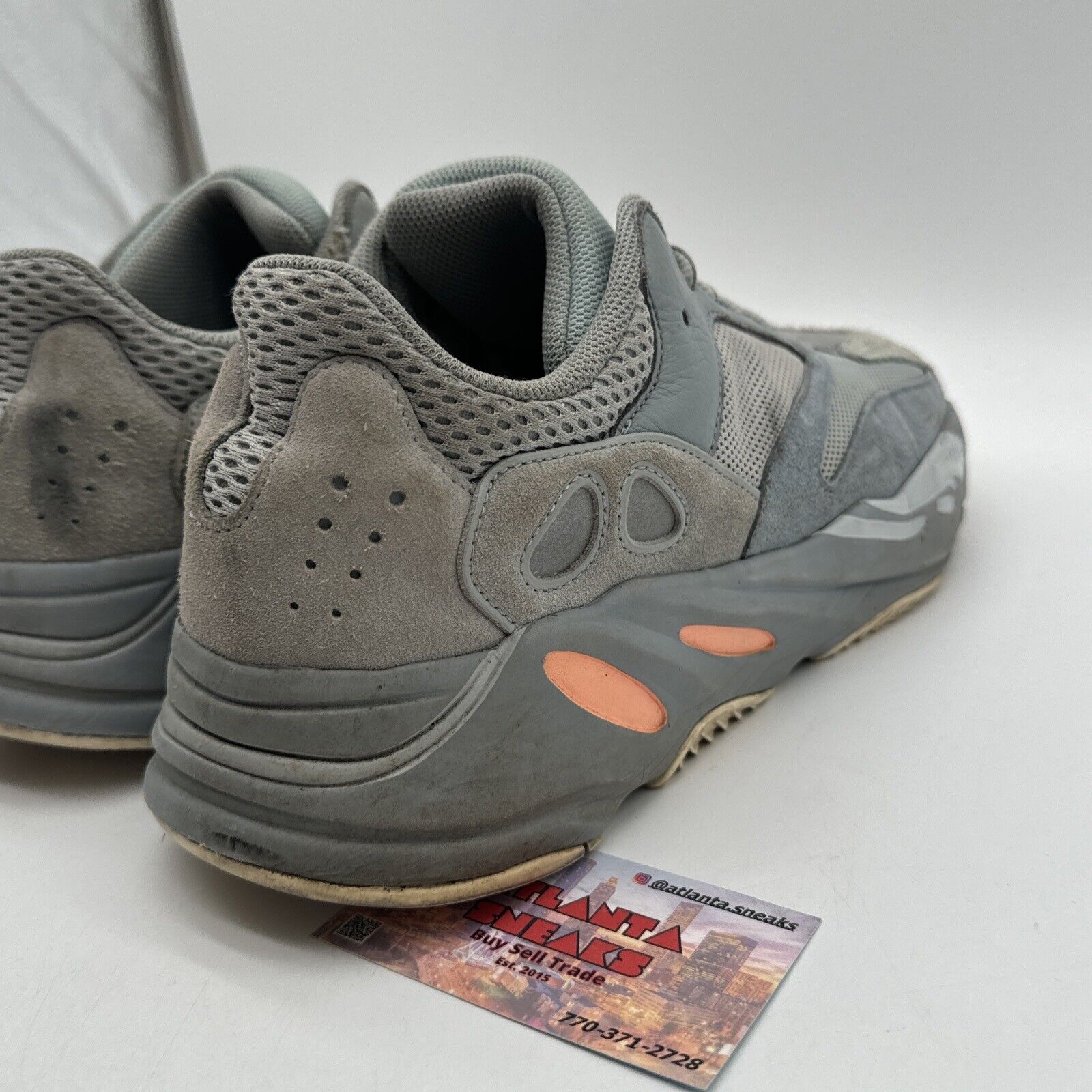 Size 12 - adidas Yeezy Boost 700 V1 Inertia Blue Orange 3m Original Pair Spring