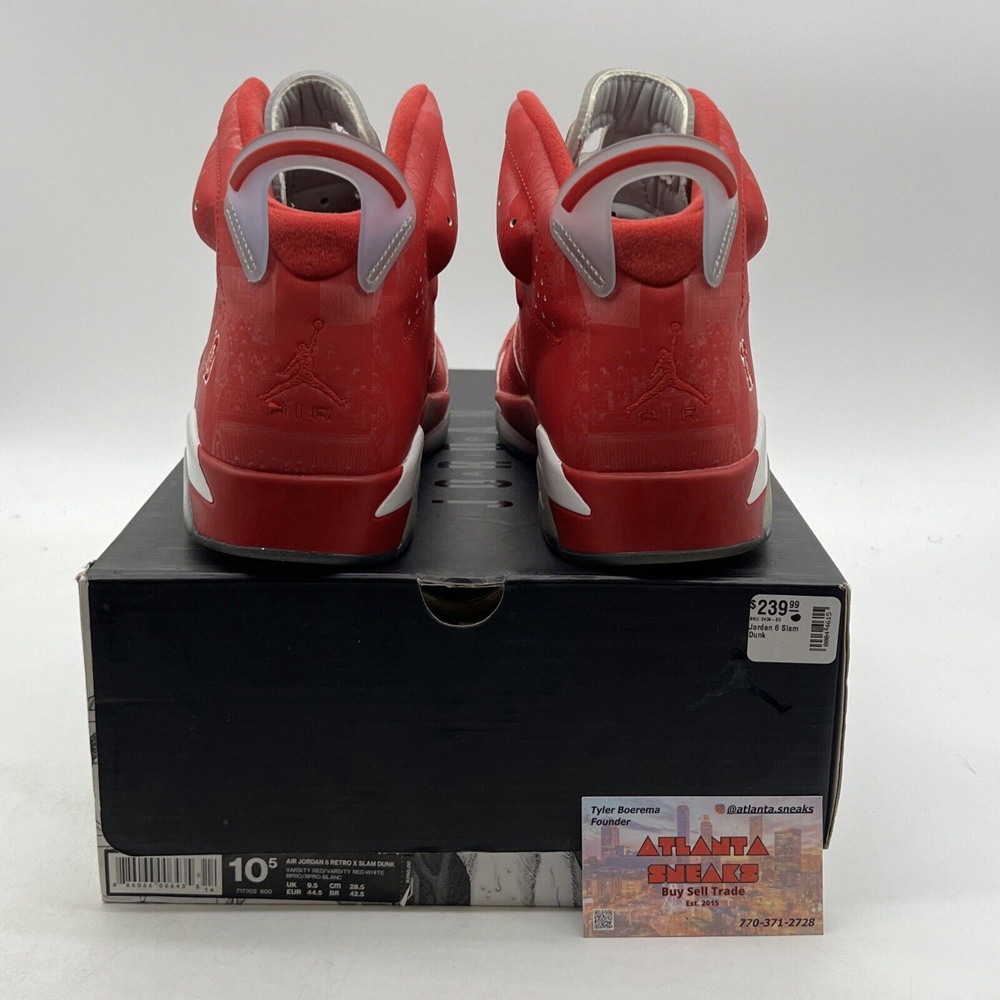 Size 10.5 - Air Jordan 6 Retro Slam Dunk (717302-600)