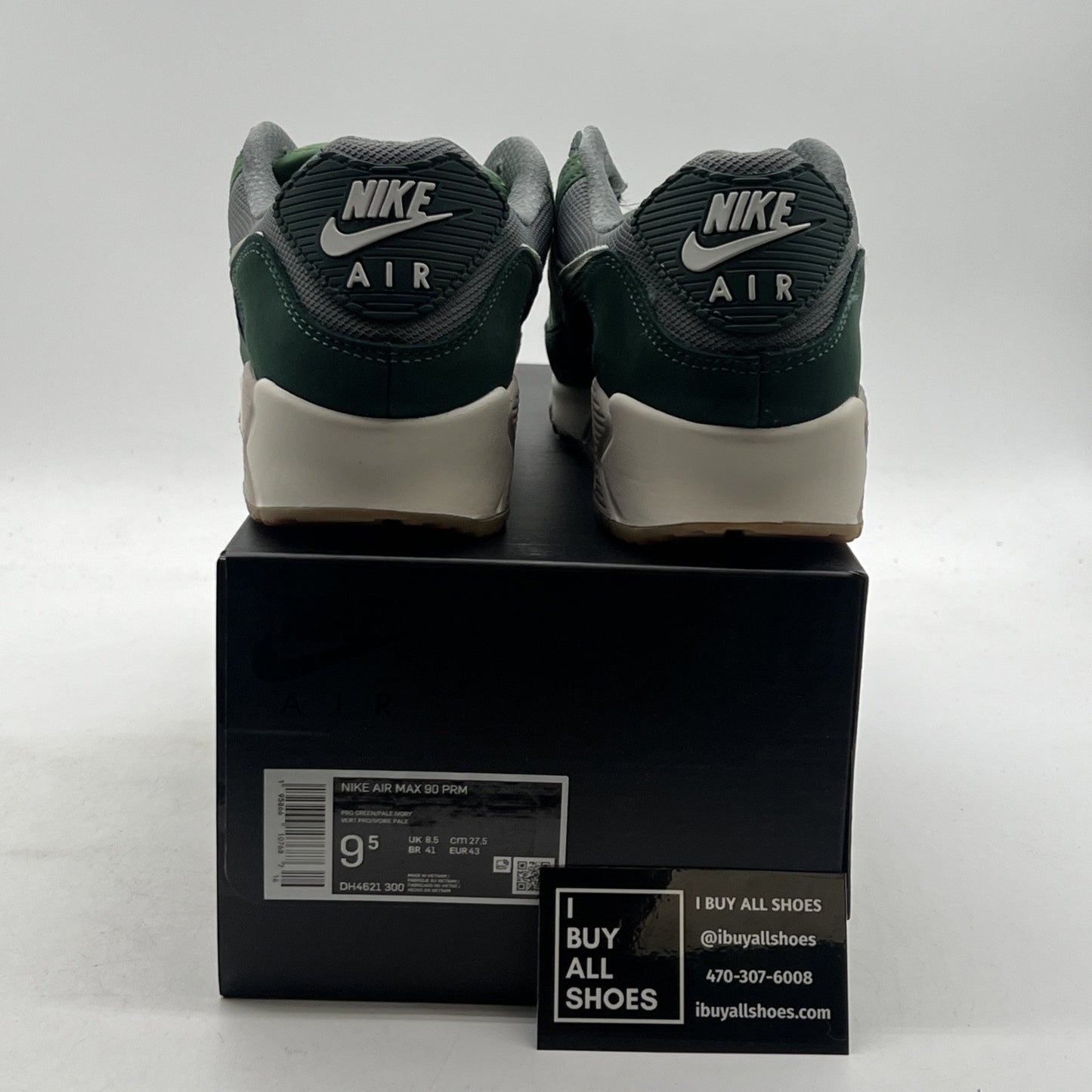 Size 9.5 - Nike Air Max 90 Premium Pro Green (DH4621-300)