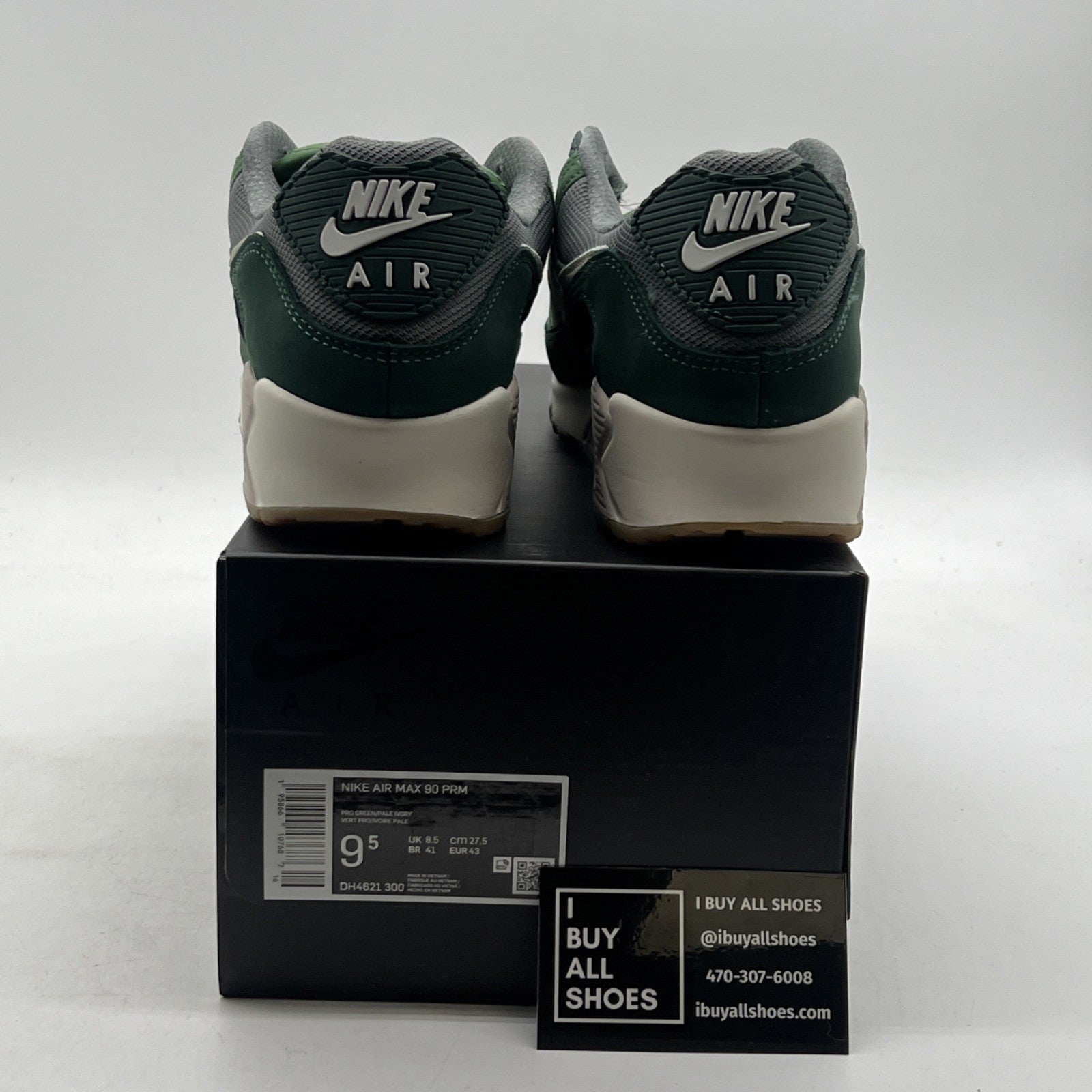 Size 9.5 - Nike Air Max 90 Premium Pro Green (DH4621-300)