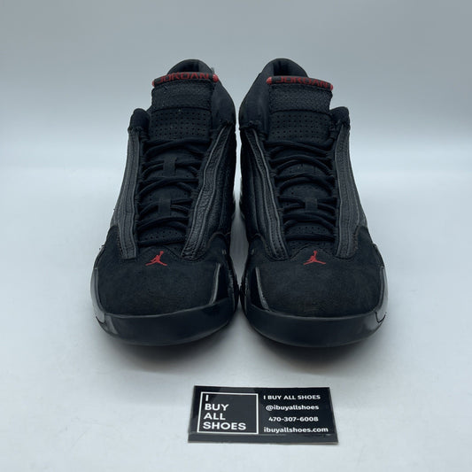 Size 10.5 - Air Jordan 14 Retro 2018 Last Shot Black Red Suede (487471-003)