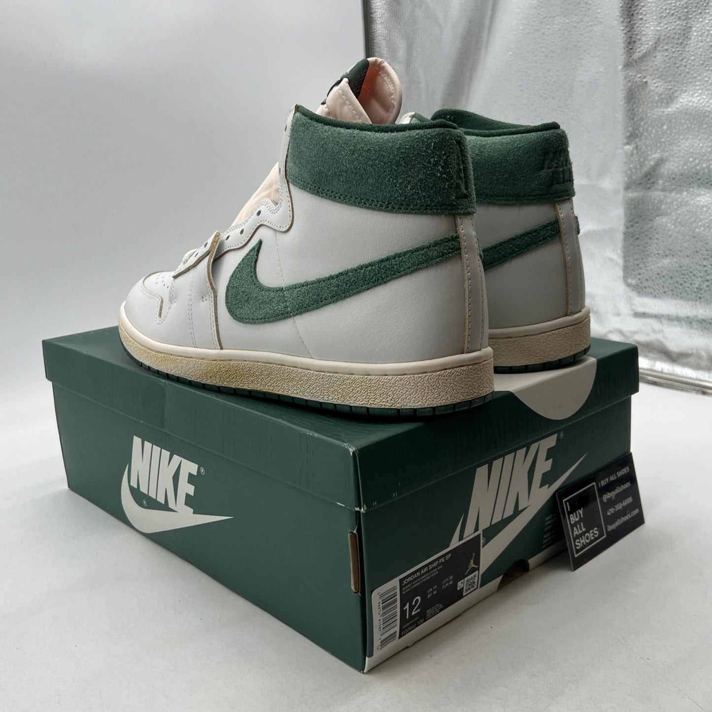 Size 12 - A Ma Maniére x Air Jordan Jordan Air Ship PE SP Green Stone