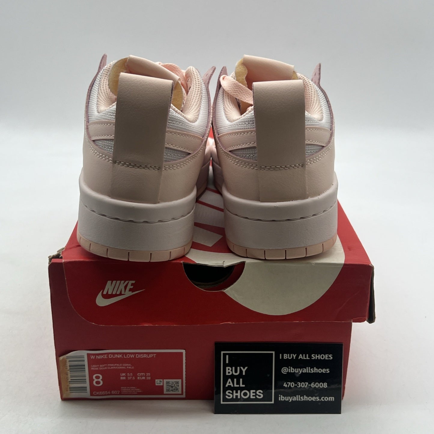 Size 8 - Nike Dunk Disrupt Low Pale Coral W (CK6654-602)