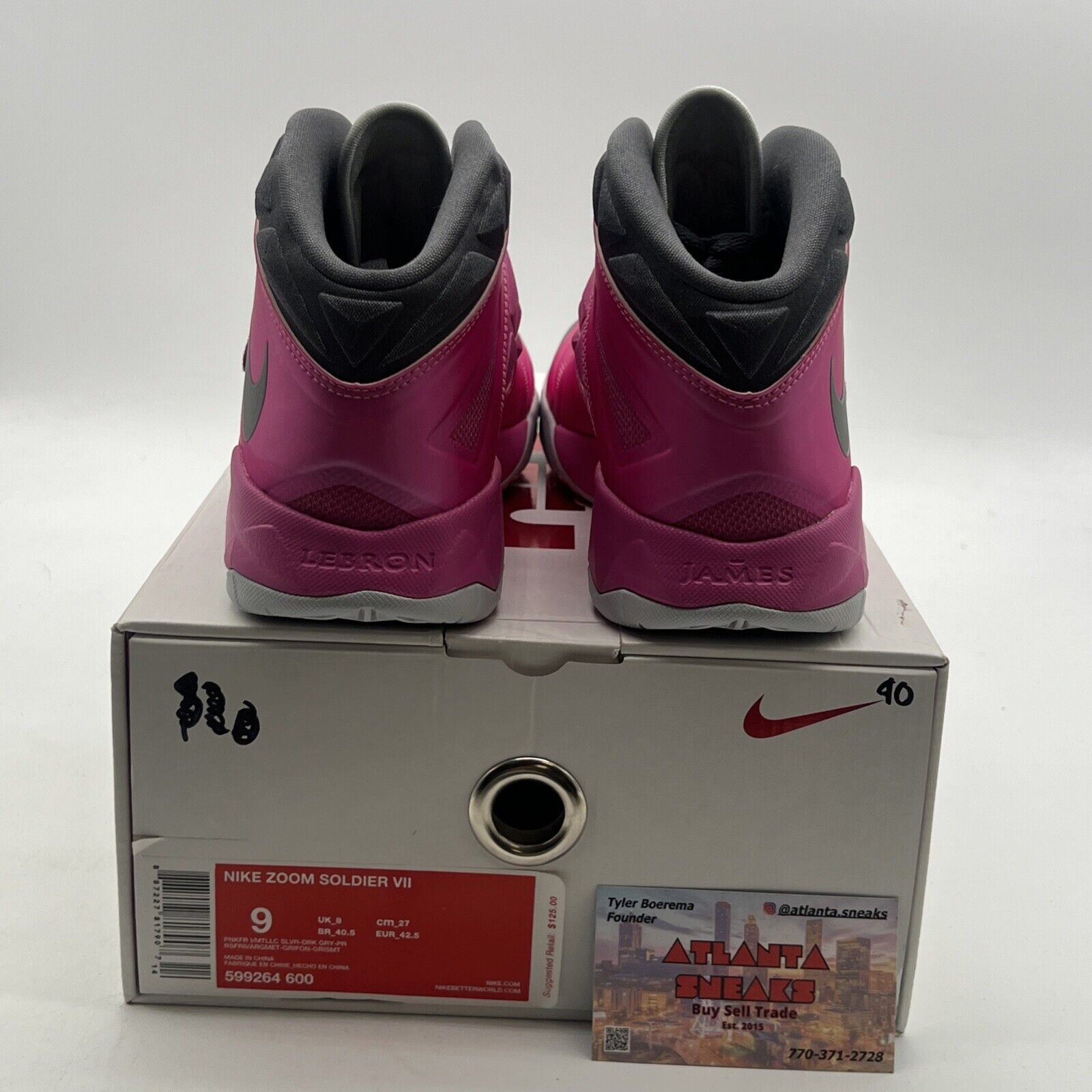 Size 9 - Nike LeBron Zoom Soldier 7 Kay Yow (599264-600)