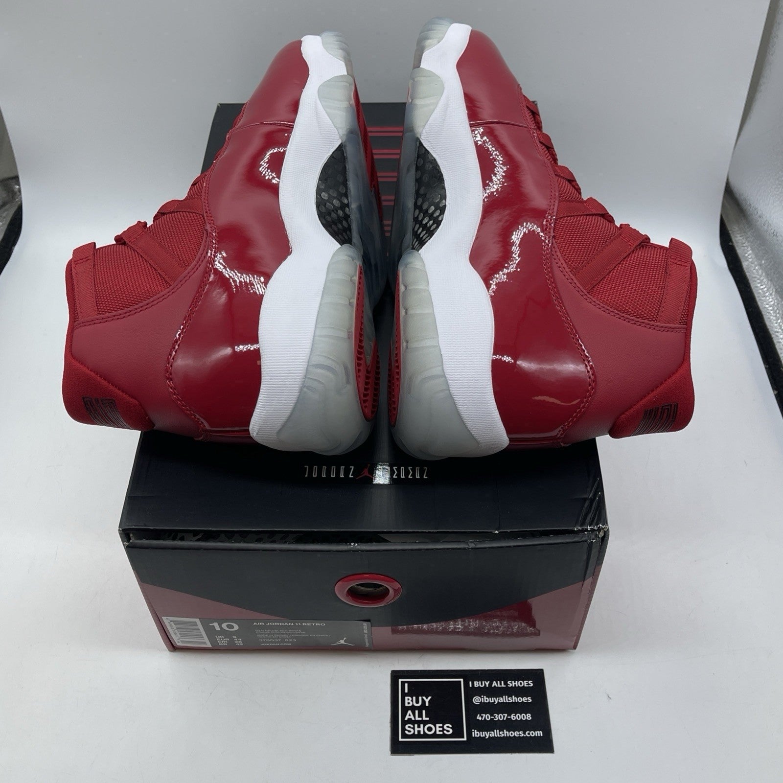 Size 10 - Jordan 11 Retro High Win Like '96 Red Suede Leather (378037-623)