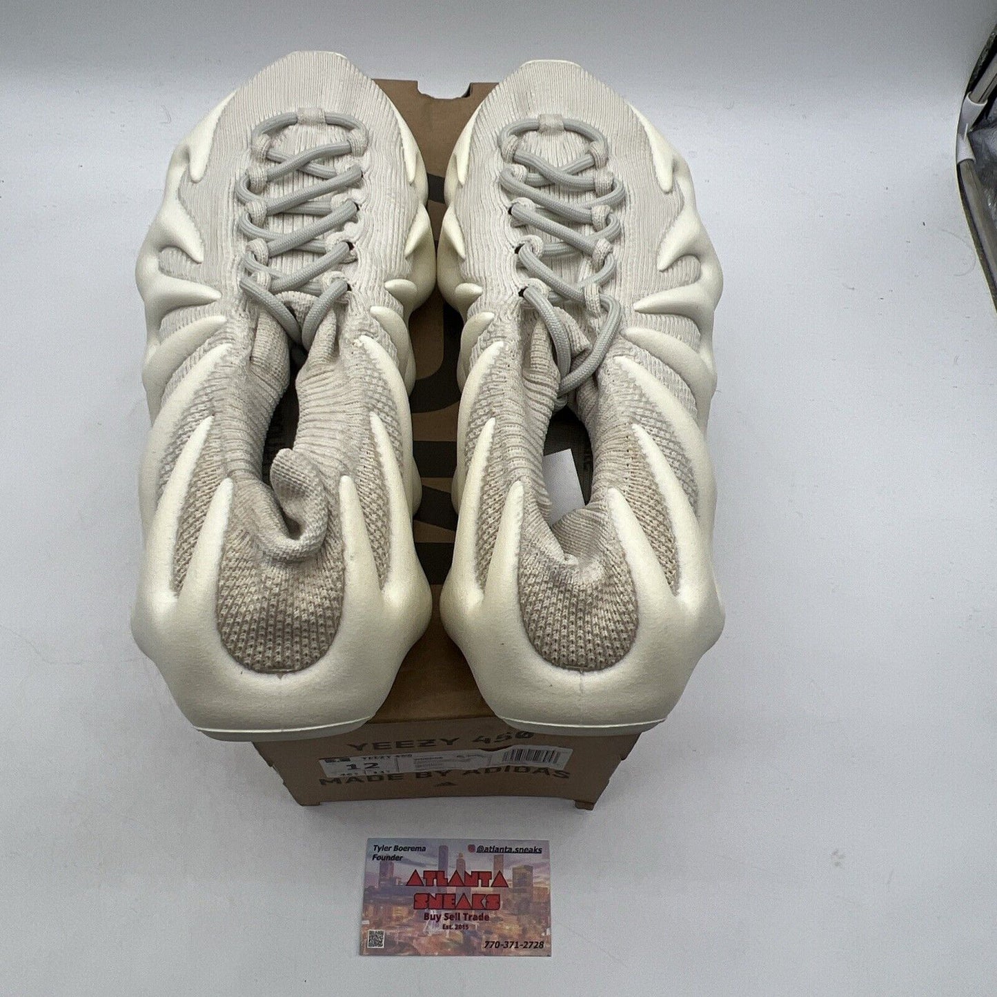 Size 12 - adidas Yeezy 450 Cloud White (H68038)