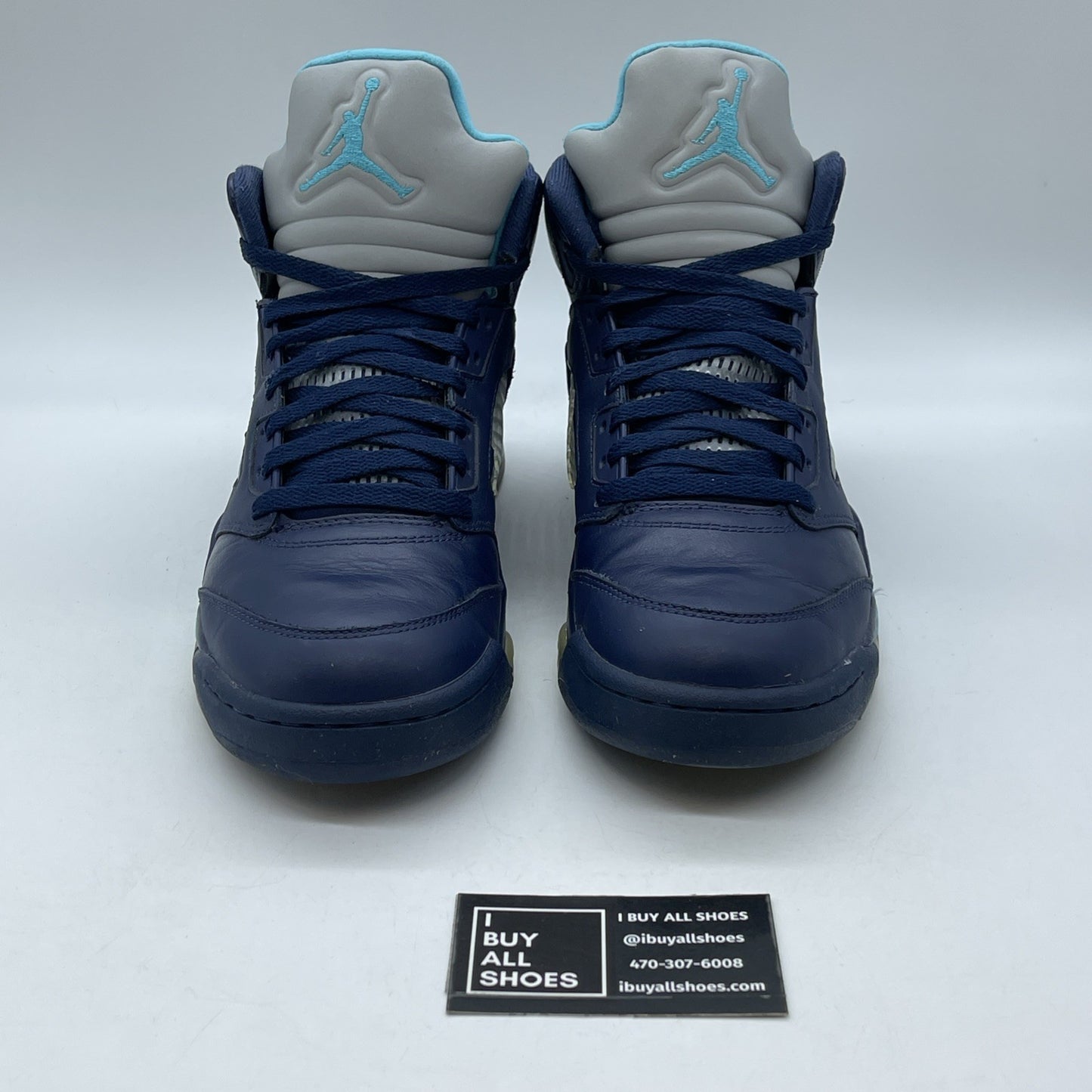 Size 9.5 - Air Jordan 5 Retro Pre-Grape Blue Leather (136027-405)