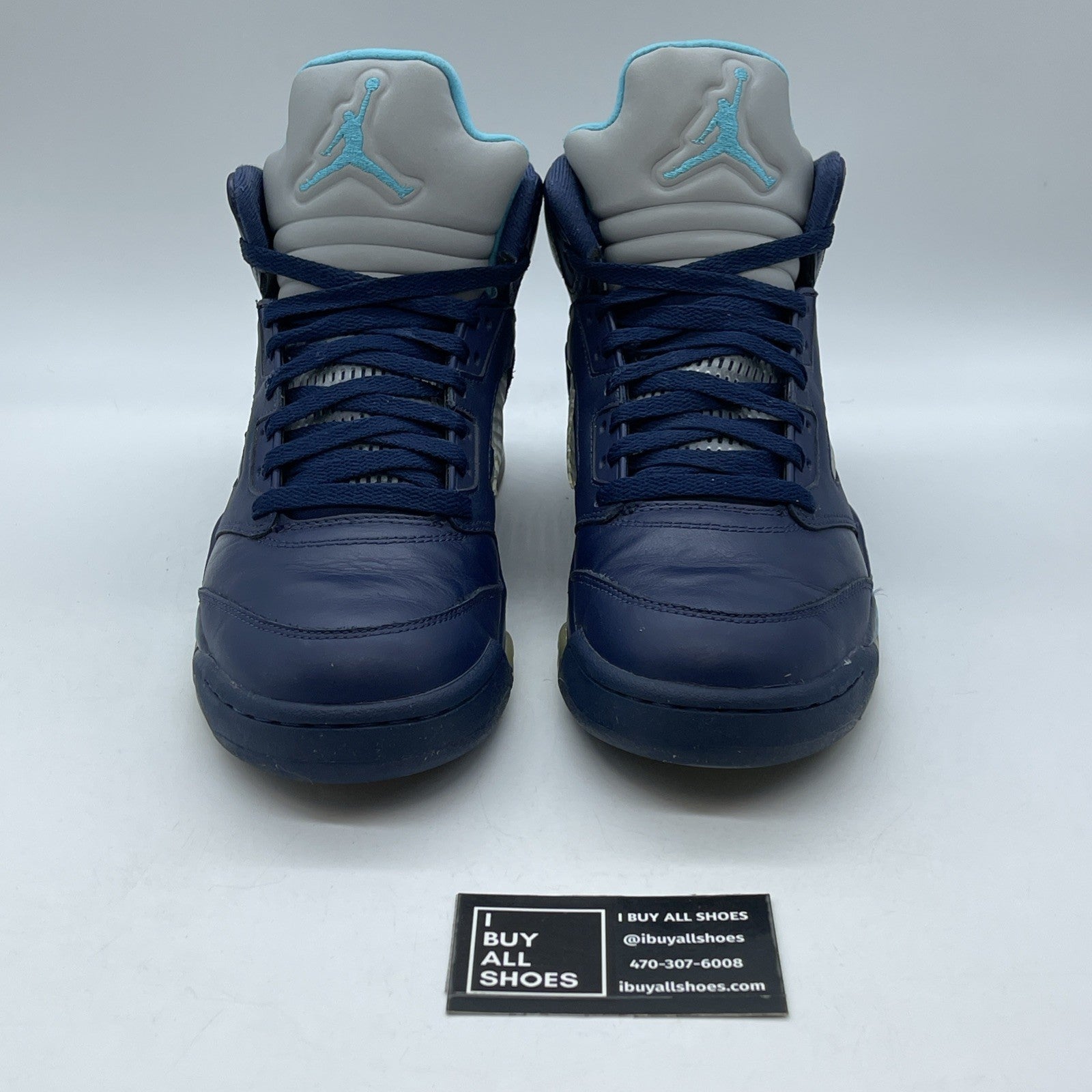 Size 9.5 - Air Jordan 5 Retro Pre-Grape Blue Leather (136027-405)