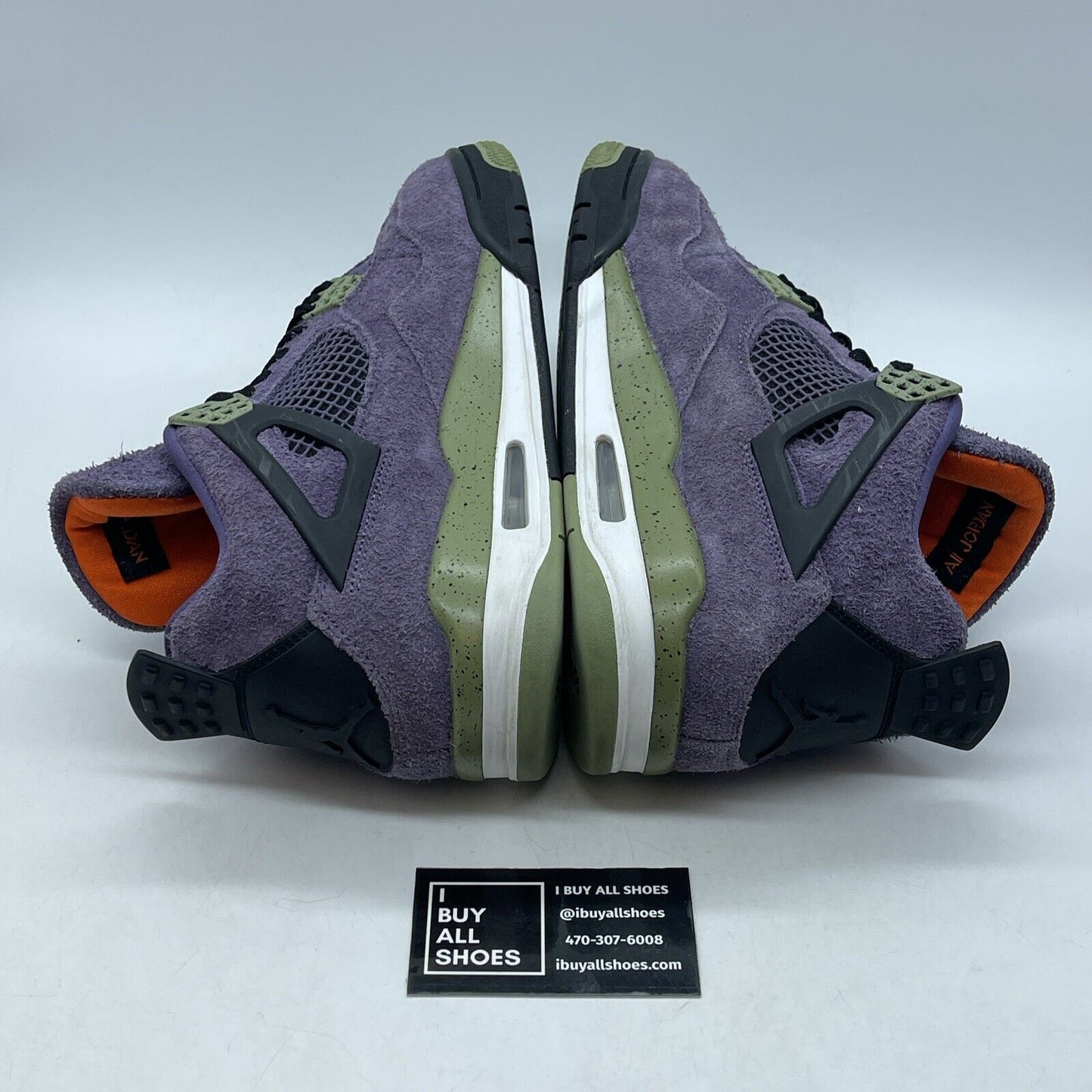 Size 11.5W - Jordan 4 Retro Mid Canyon Purple Black Green Suede (AQ9129-500)