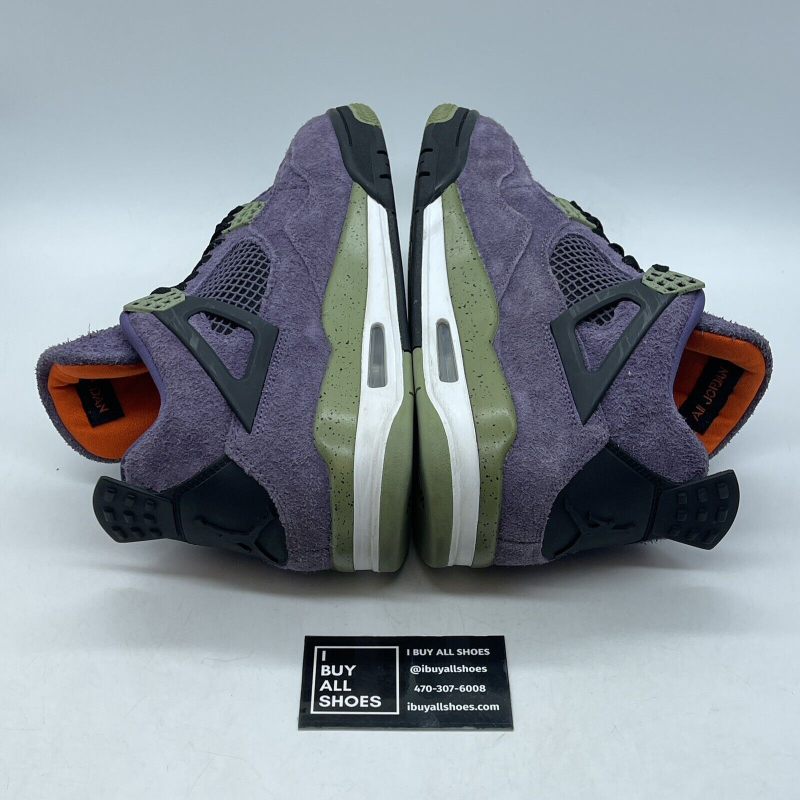 Size 11.5W - Jordan 4 Retro Mid Canyon Purple Black Green Suede (AQ9129-500)