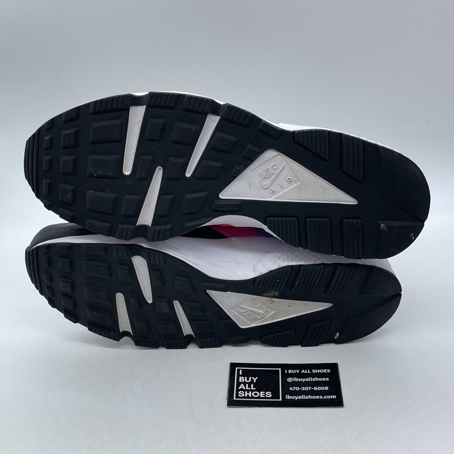 Size 12 - Nike Air Huarache Run South Beach Black Blue Pink Suede (BV2528-001)