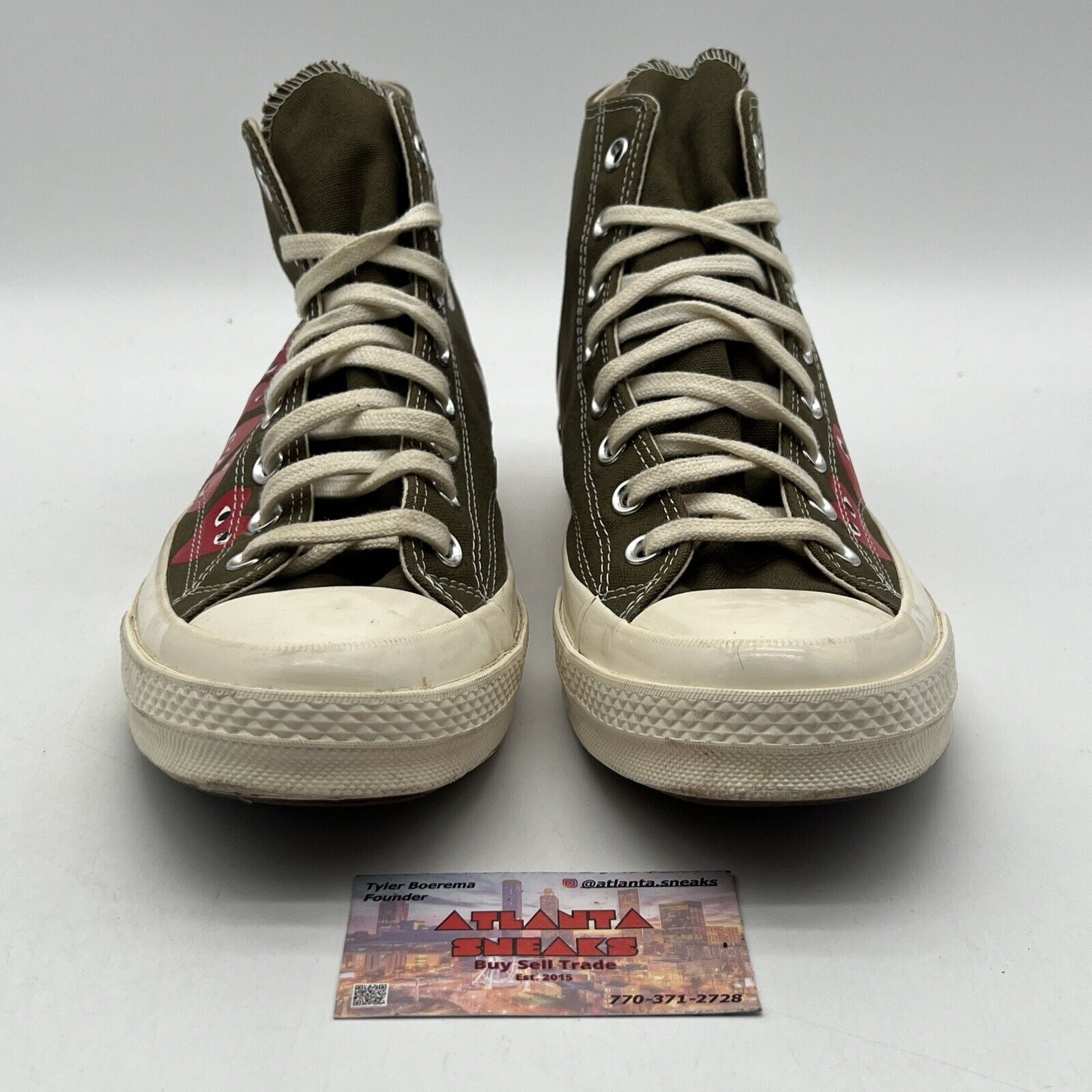 Size 11 - Converse Comme des Garçons Play x Chuck 70 Hi Multi Heart (162973C)