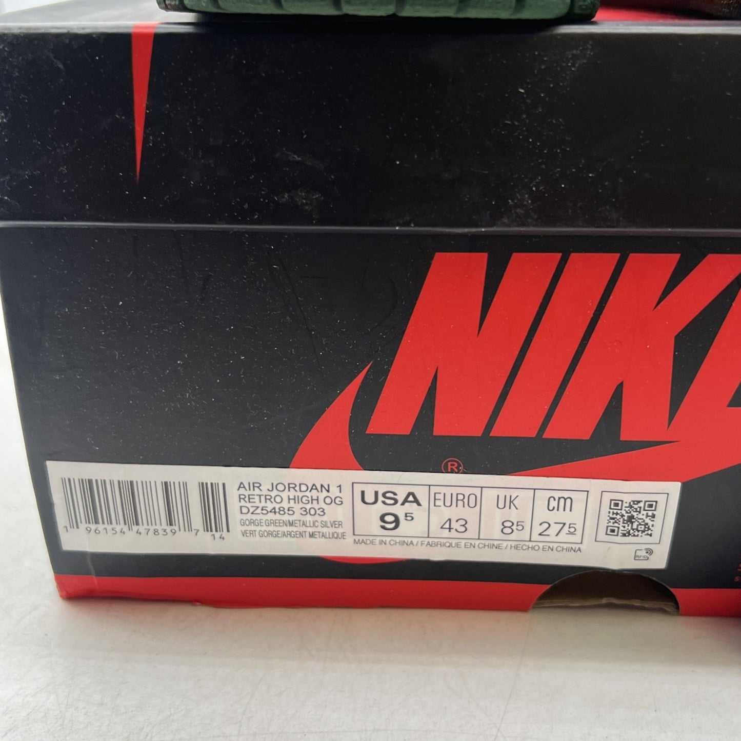 Size 9.5 - Air Jordan 1 Retro OG High Gorge Green (DZ5485-303)
