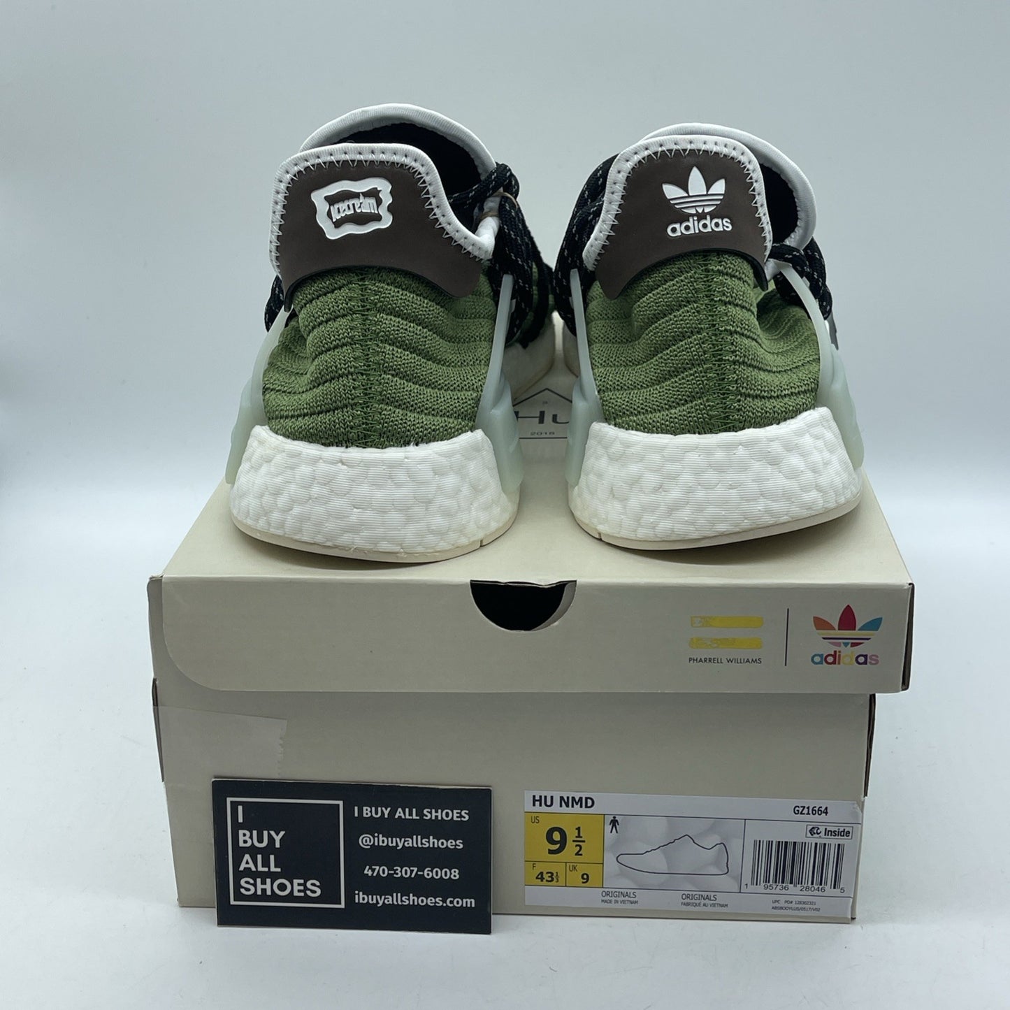 Size 9.5 - adidas BBC Ice Cream x Pharrell x NMD Human Race Running Dog