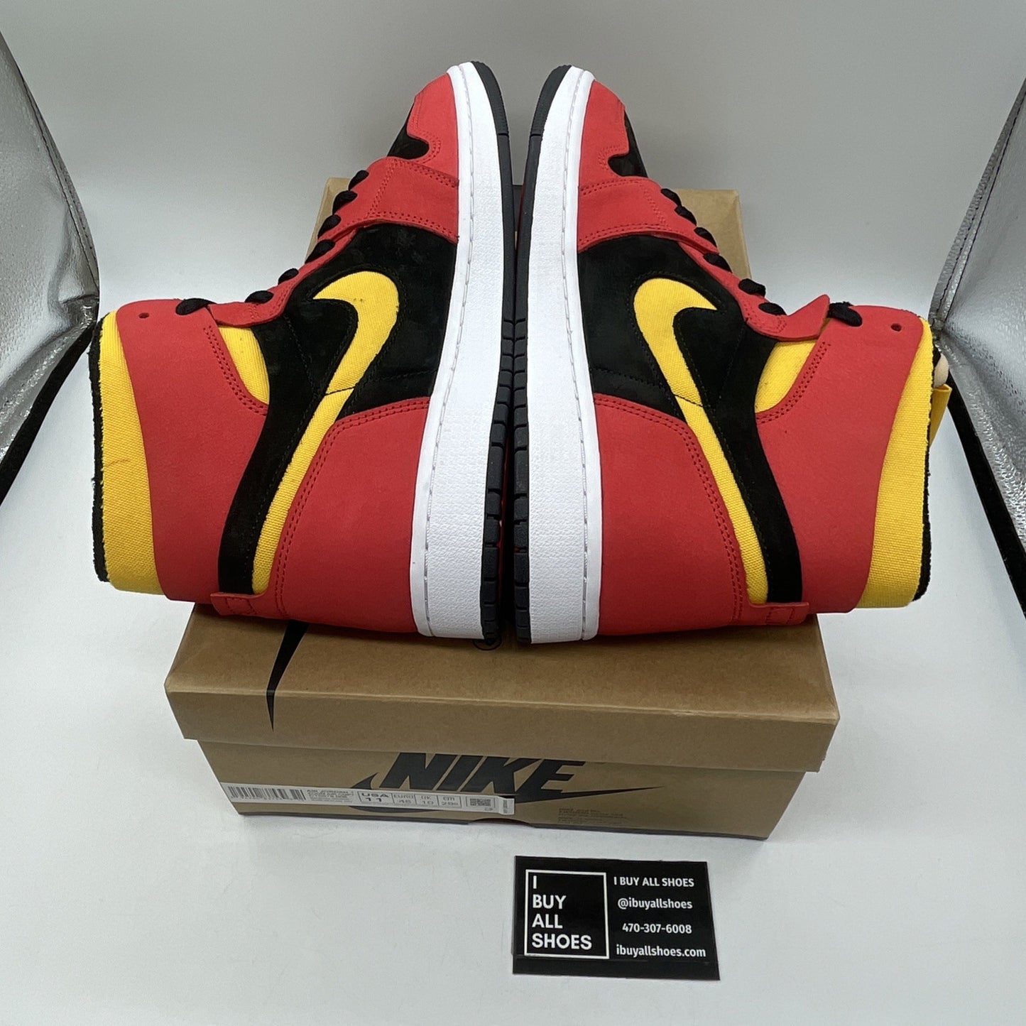 Size 11 - Air Jordan 1 Zoom Comfort High Chile Red Black Suede (CT0978-006)