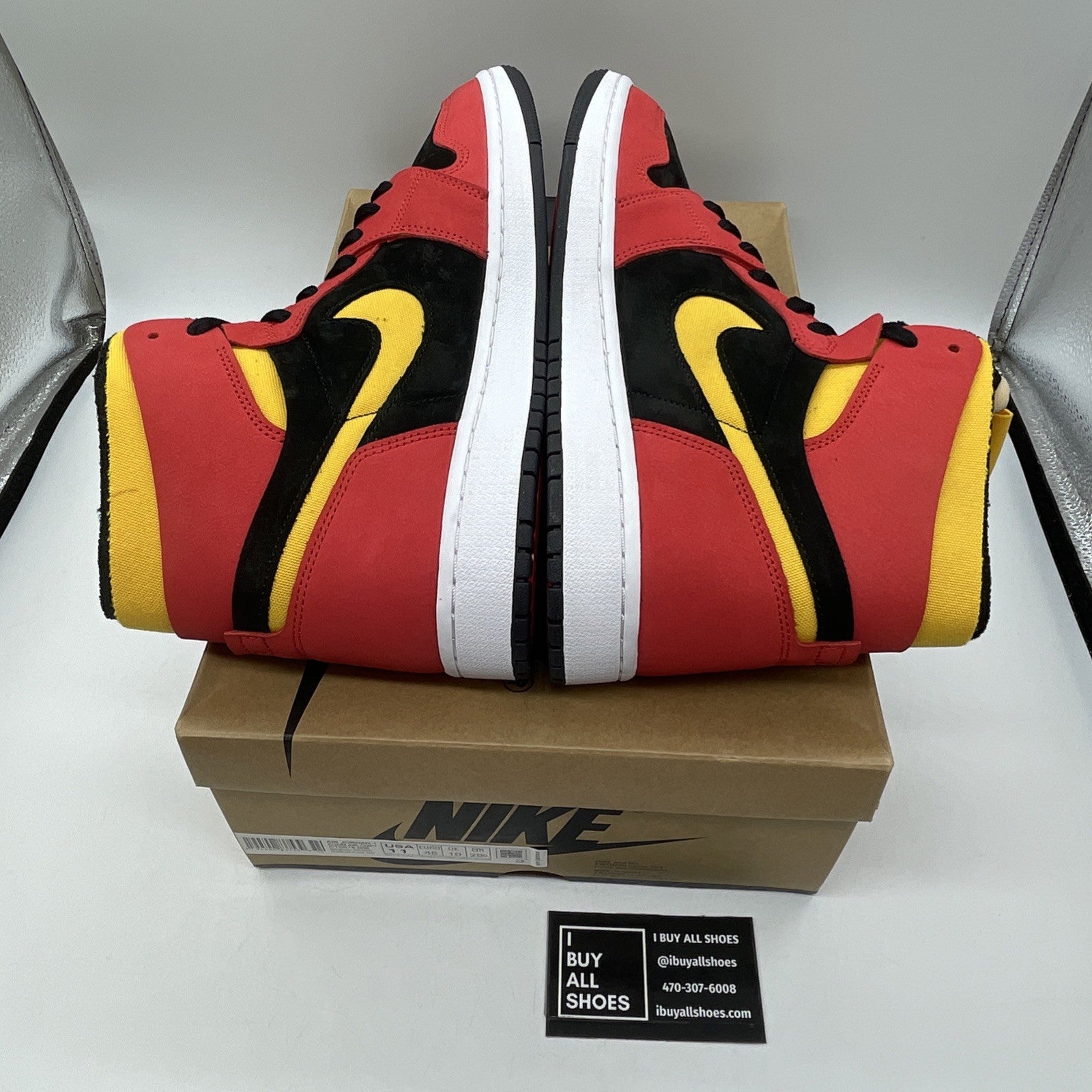 Size 11 - Air Jordan 1 Zoom Comfort High Chile Red Black Suede (CT0978-006)