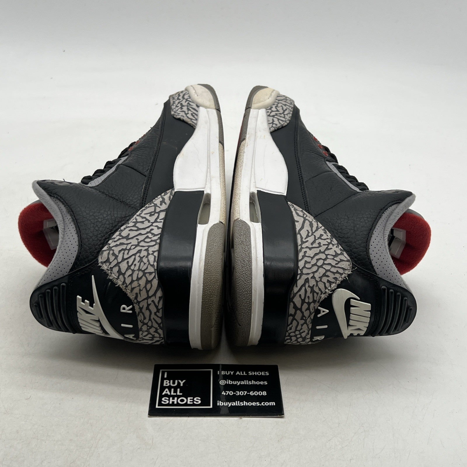 Size 10.5 - Air Jordan 3 Retro OG Mid Black Cement (854262-001)