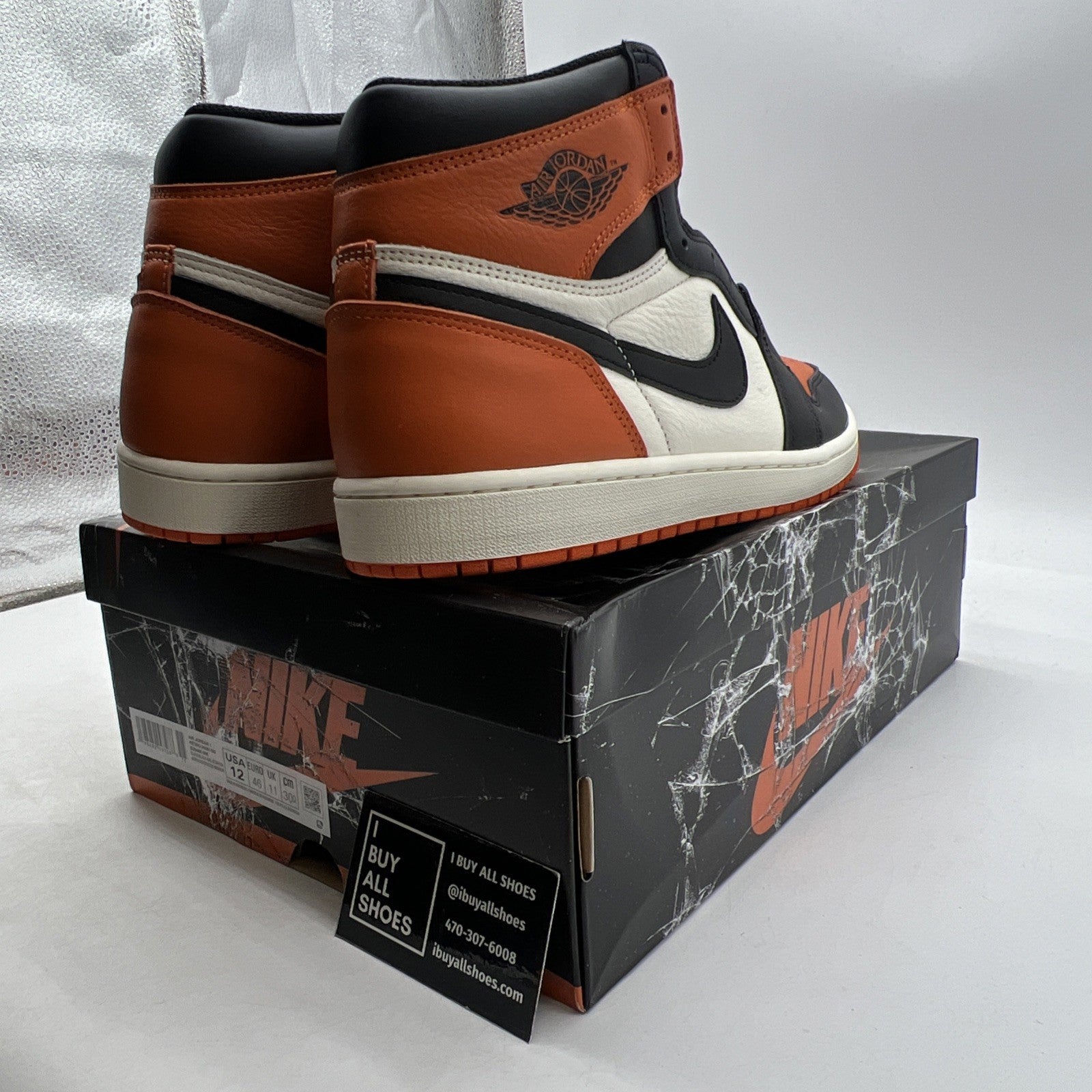 Size 12 - Air Jordan 1 Retro OG 2025 High Shattered Backboard (DZ5485-008)
