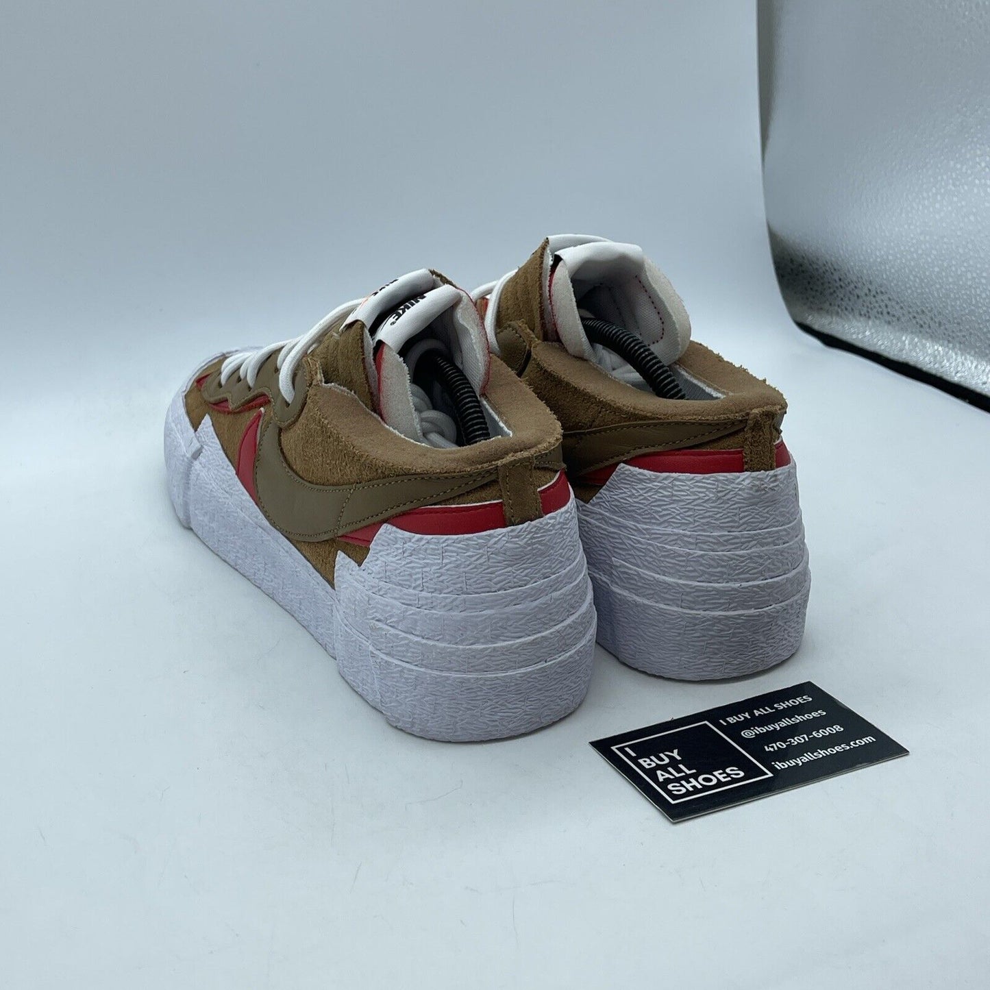 Size 11 - Nike sacai x Blazer Low British Brown Tan Suede Leather (DD1877-200)