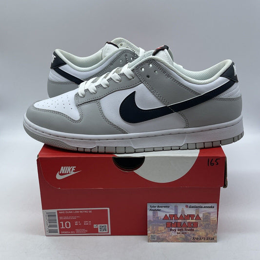 Size 10 - Nike Dunk Low SE Lottery Pack - Grey Fog White Black (DR9654-001)