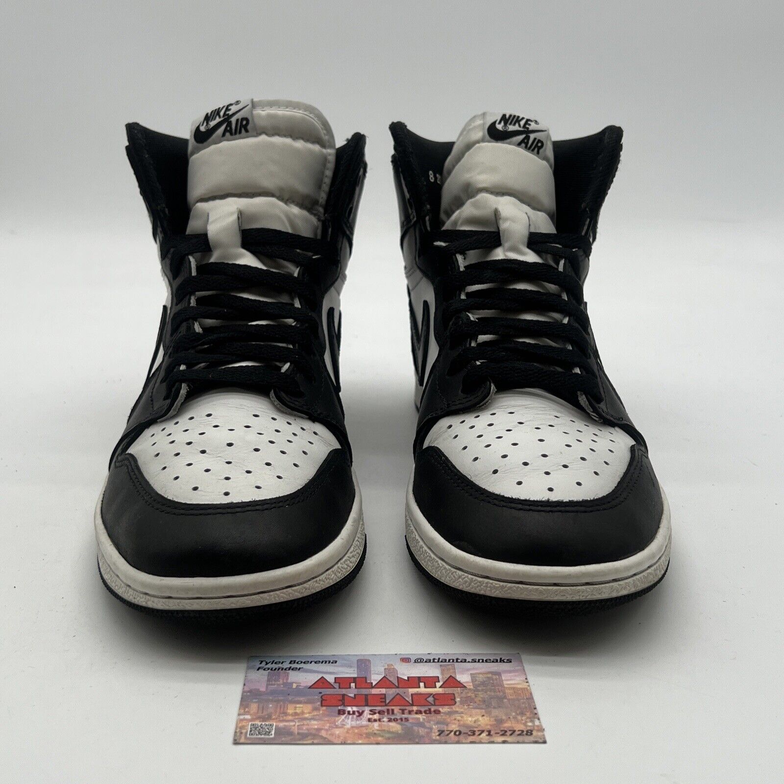 Size 8 - Air Jordan 1 Retro '85 OG High Black White (BQ4422-001)