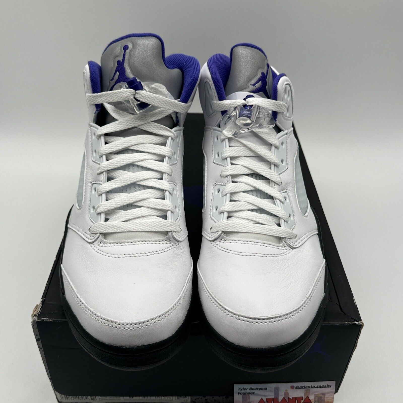 Size 9.5 - Jordan 5 Concord 2022 Tried On OG All With Box White Leather Icy Sole