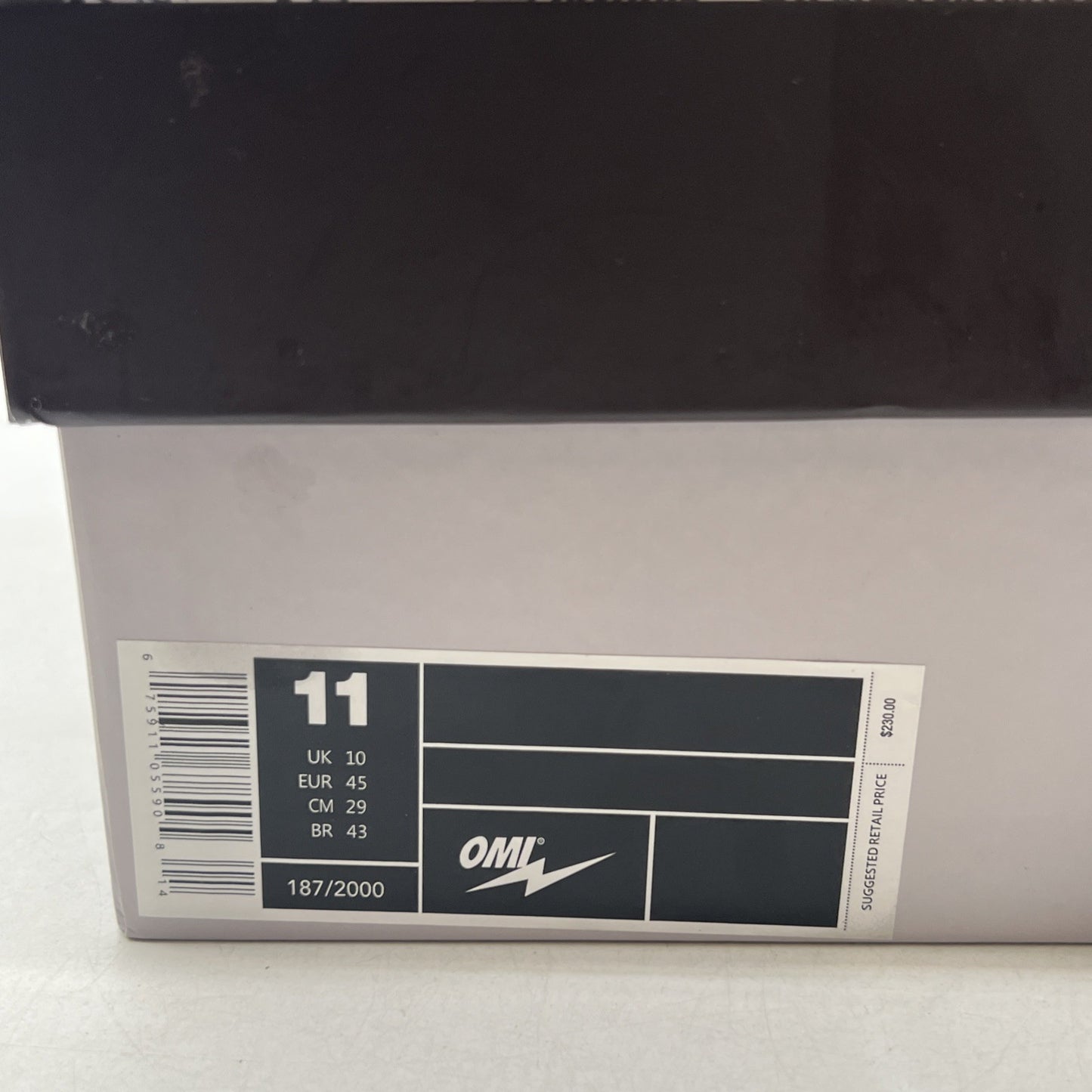 Size 11 - Kool Kiy Reeves Shadow Black and Gray Thunder Bolt