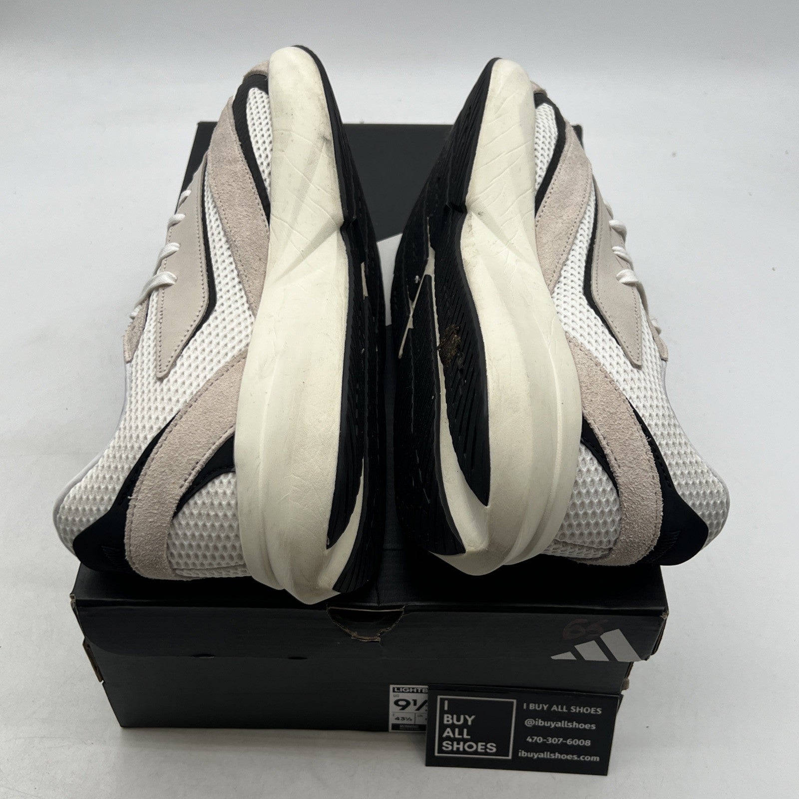 Size 9.5 - Adidas Lightblaze Alumina Black White (JH6944)