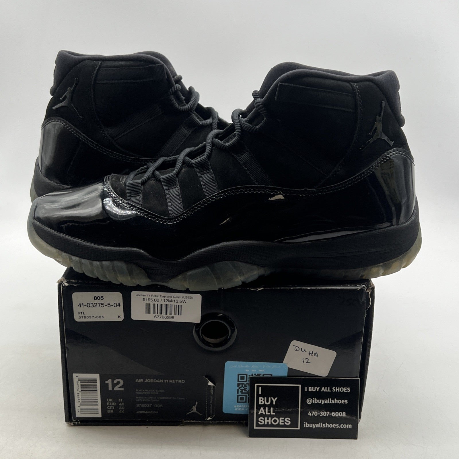 Size 12 - Air Jordan 11 Retro Cap and Gown 2018 (378037-005)