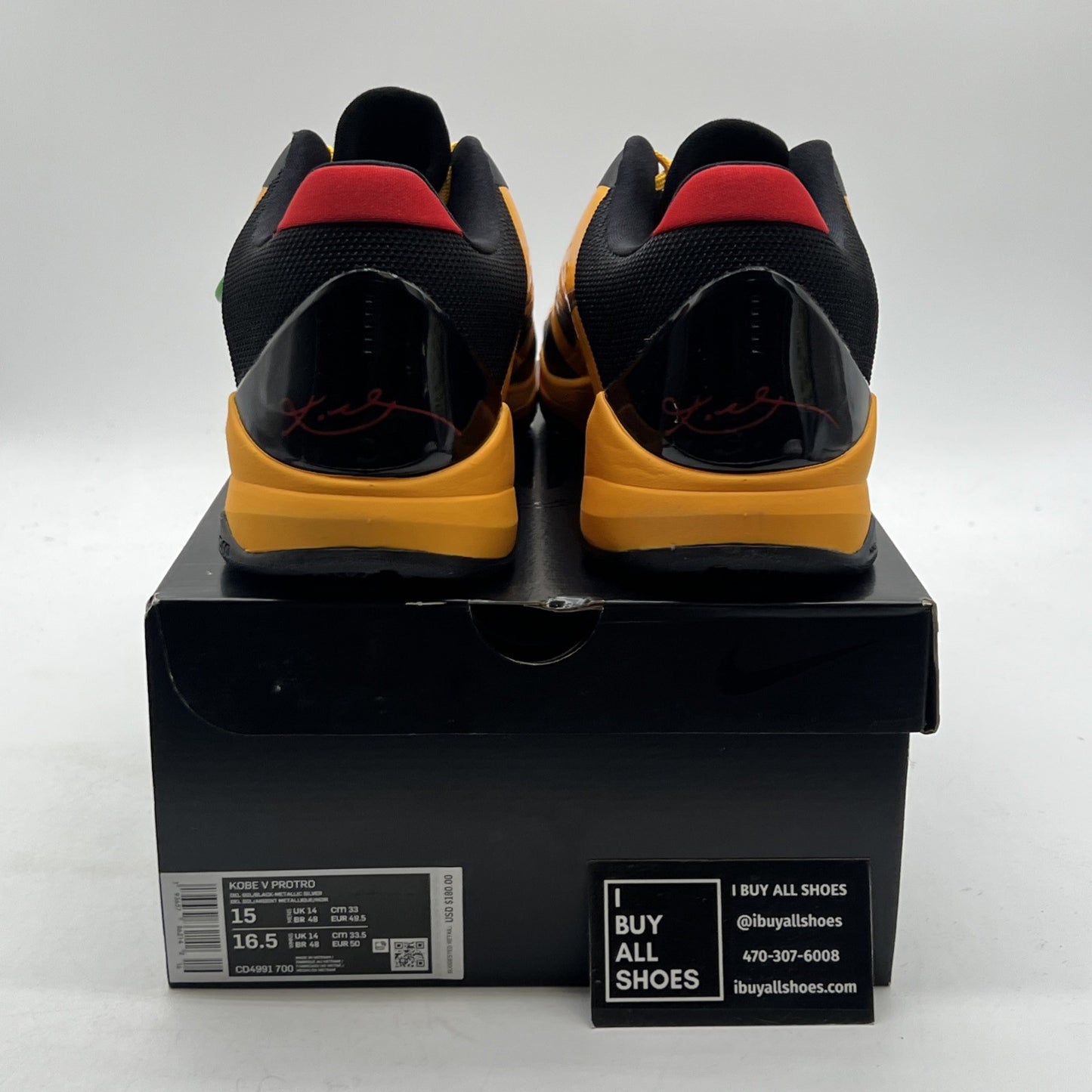 Size 15 - Nike Zoom Kobe 5 Protro Bruce Lee 2020 (CD4991-700)
