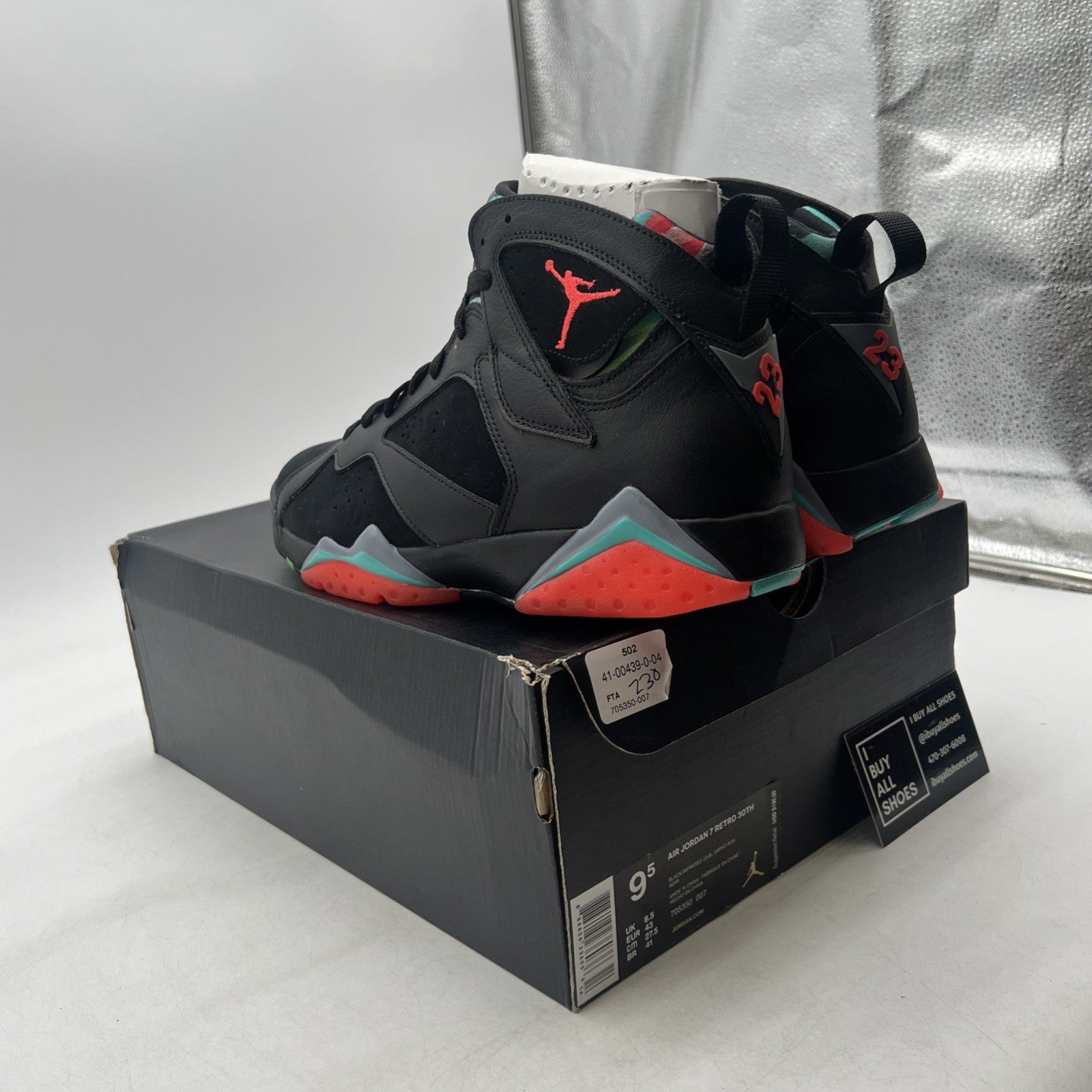 Size 9.5 - Air Jordan 7 Retro 30th Barcelona Nights (705350-007)