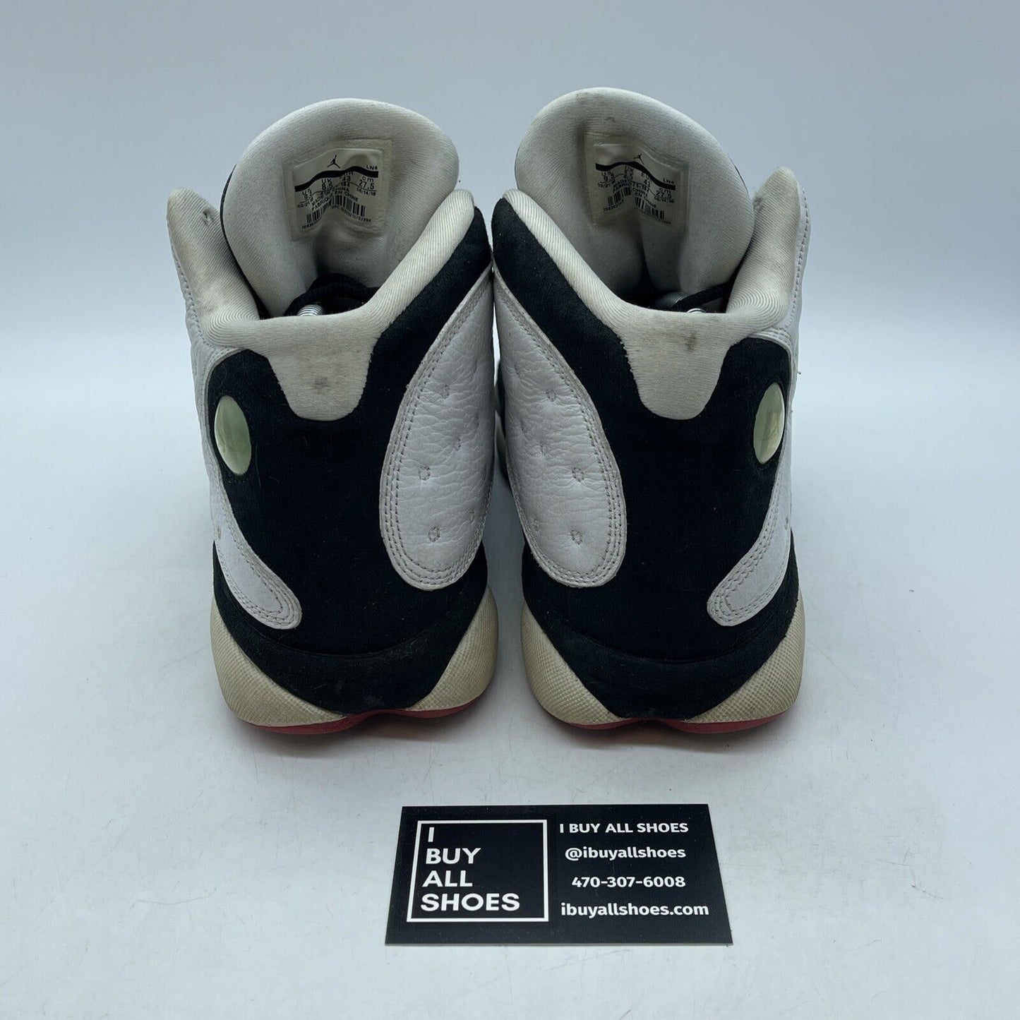 Size 9.5 - Jordan 13 Retro He Got Game Black White Suede Leather (414571-104)