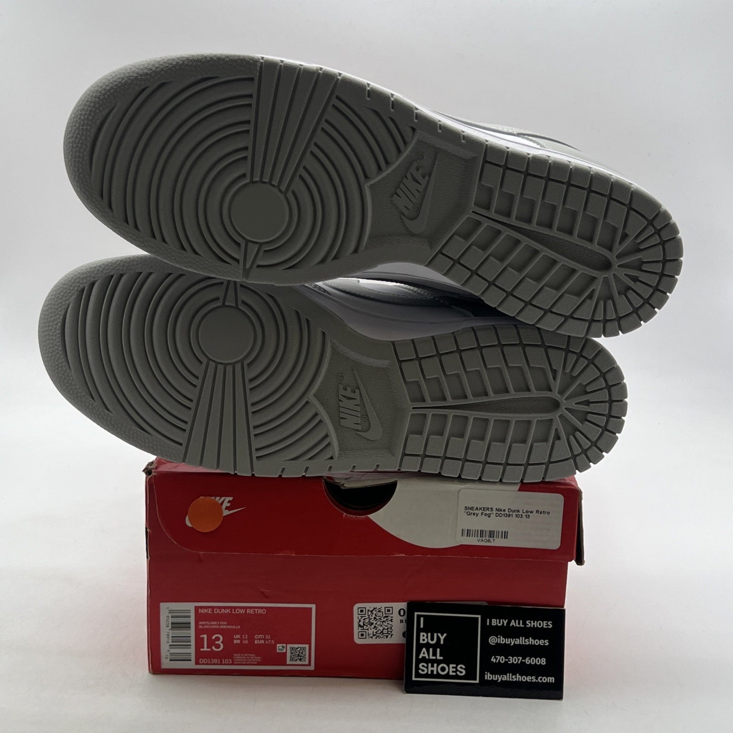 Size 13 - Nike Dunk Low Grey Fog (DD1391-103)