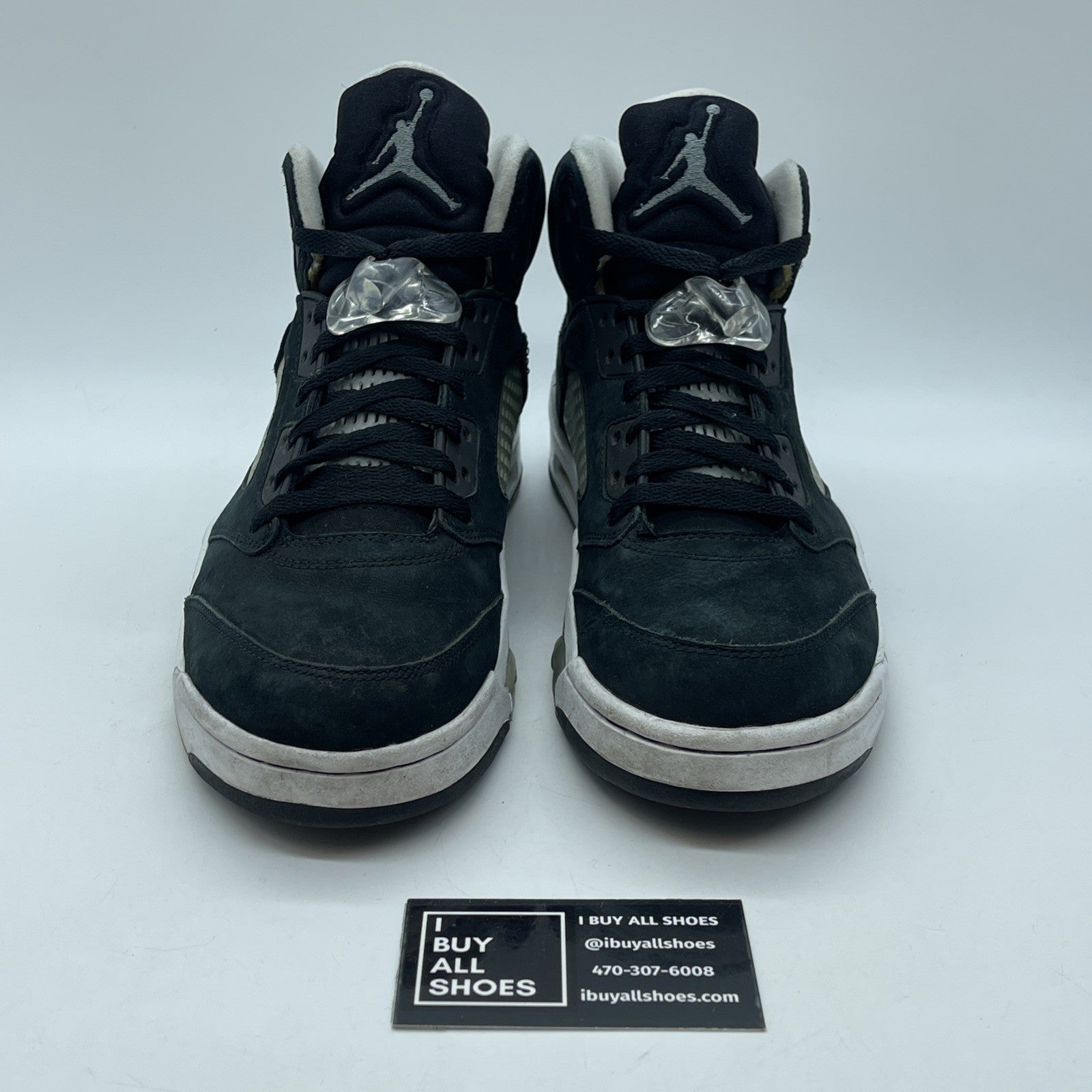 Size 9 - Air Jordan 5 Retro 2013 Oreo Black White Suede (136027-035)