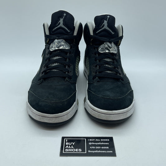 Size 9 - Air Jordan 5 Retro 2013 Oreo Black White Suede (136027-035)