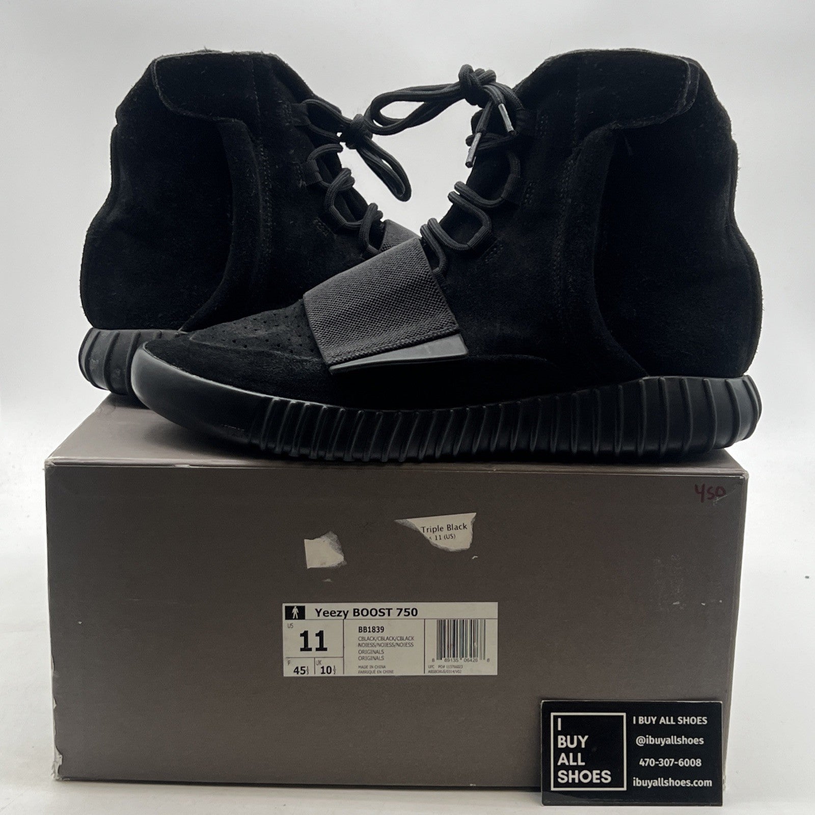 Size 11 - adidas Yeezy Boost 750 Triple Black (BB1839)