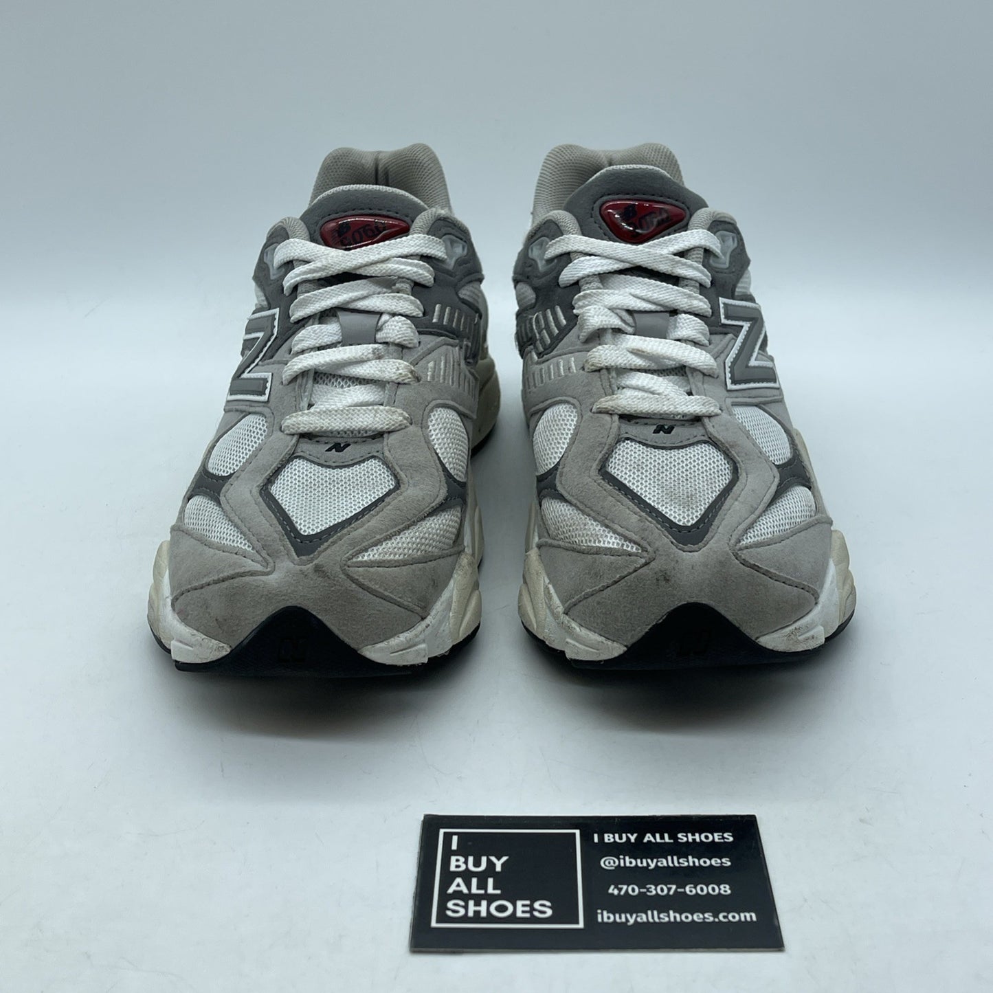 Size 5.5Y - New Balance 9060 Enfants Grey White Suede  (GC9060GY)