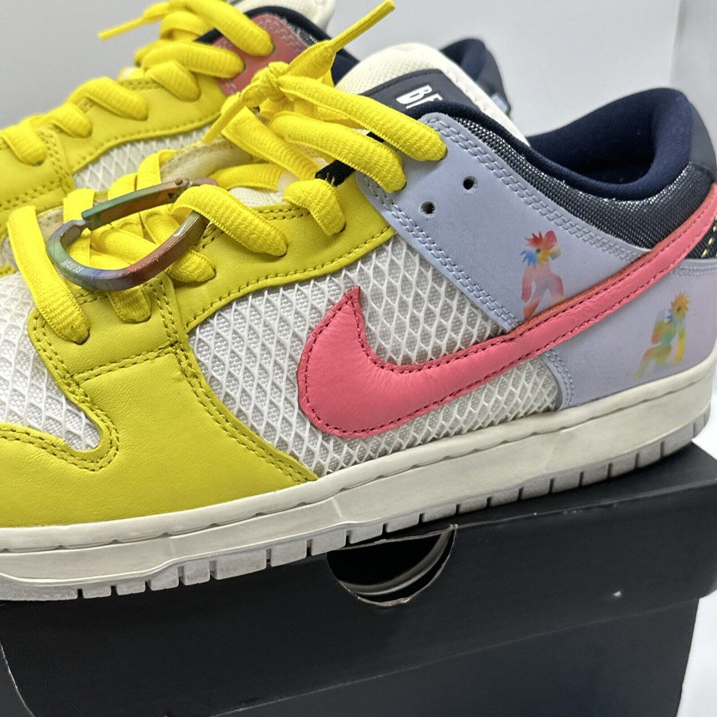 Nike SB Dunk Low Be True Xavier Schipani Yellow Purple DX5933-900 Men’s Size 12