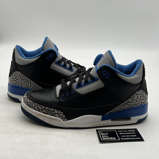 Size 9.5 - Air Jordan 3 Retro Sport Blue (136064-007)