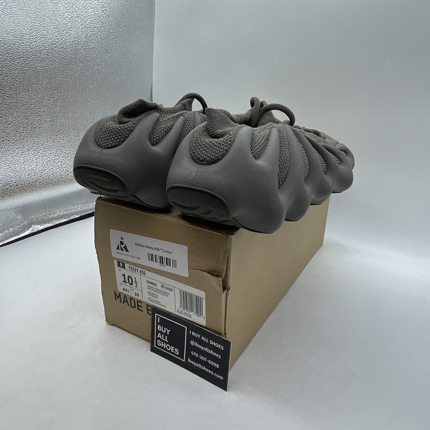 Size 10.5 - adidas Yeezy 450 Cinder (GX9662)