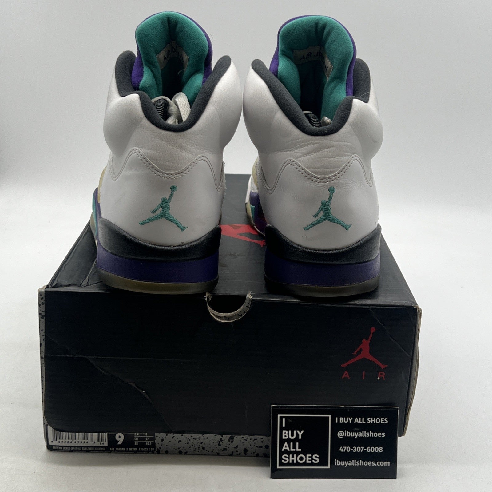 Size 9 - Air Jordan 5 Retro Grape 2013 (136027-108)