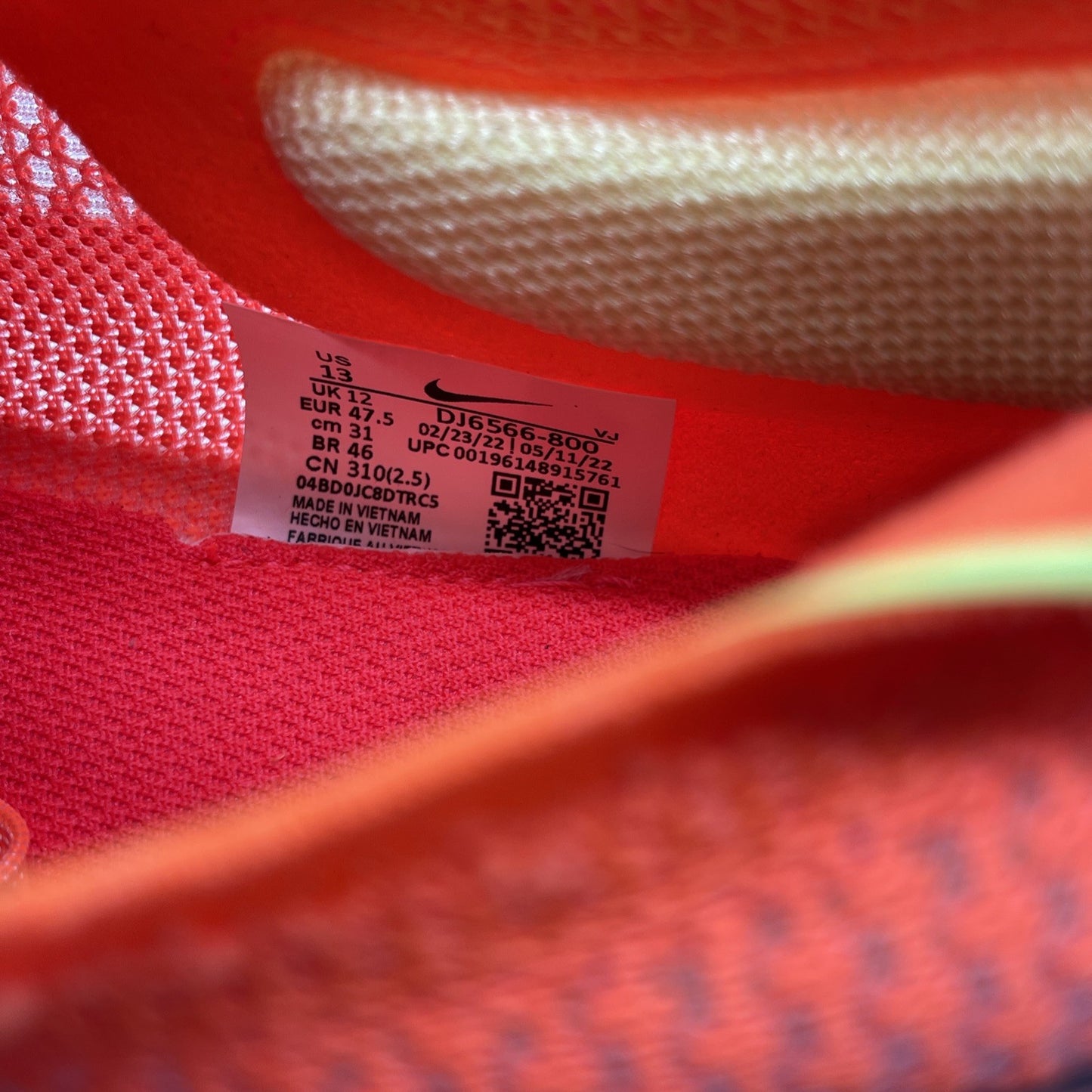 Size 13 - Nike ZoomX Streakfly Total Orange (DJ6566-800)