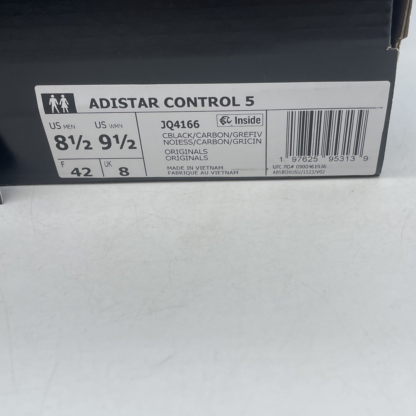 Size 8.5 - Adidas Adistar Control 5 Core Black (JQ4166)