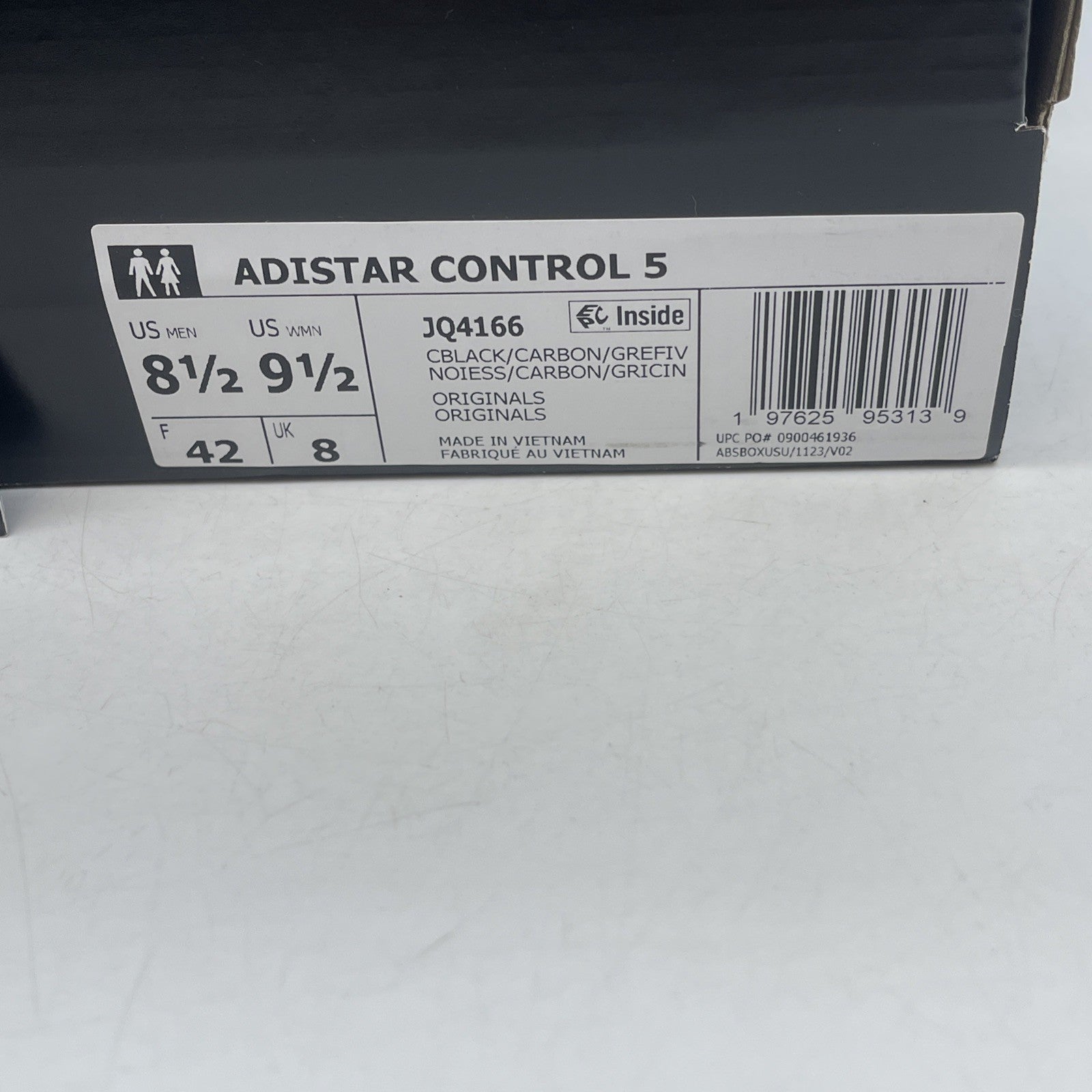 Size 8.5 - Adidas Adistar Control 5 Core Black (JQ4166)