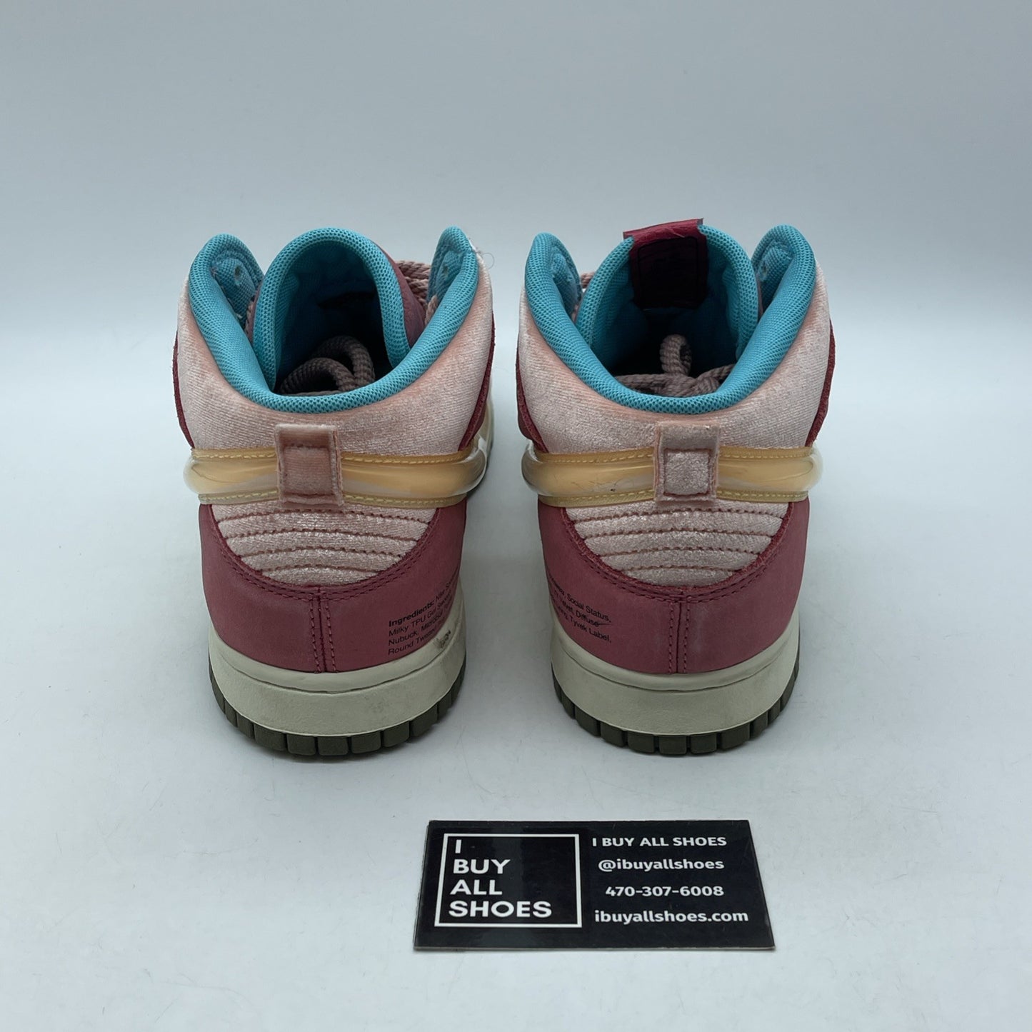 Size 9.5 - Nike Social Status x Dunk Mid Strawberry Milk Suede (DJ1173-600)
