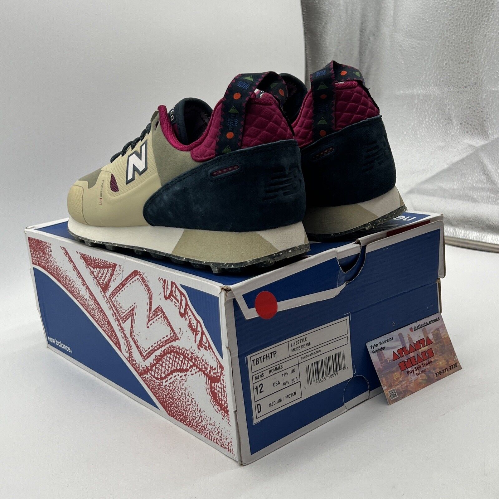 Size 12 - New Balance Trailbuster Sand Navy Tan White Suede (TBTFHTP)